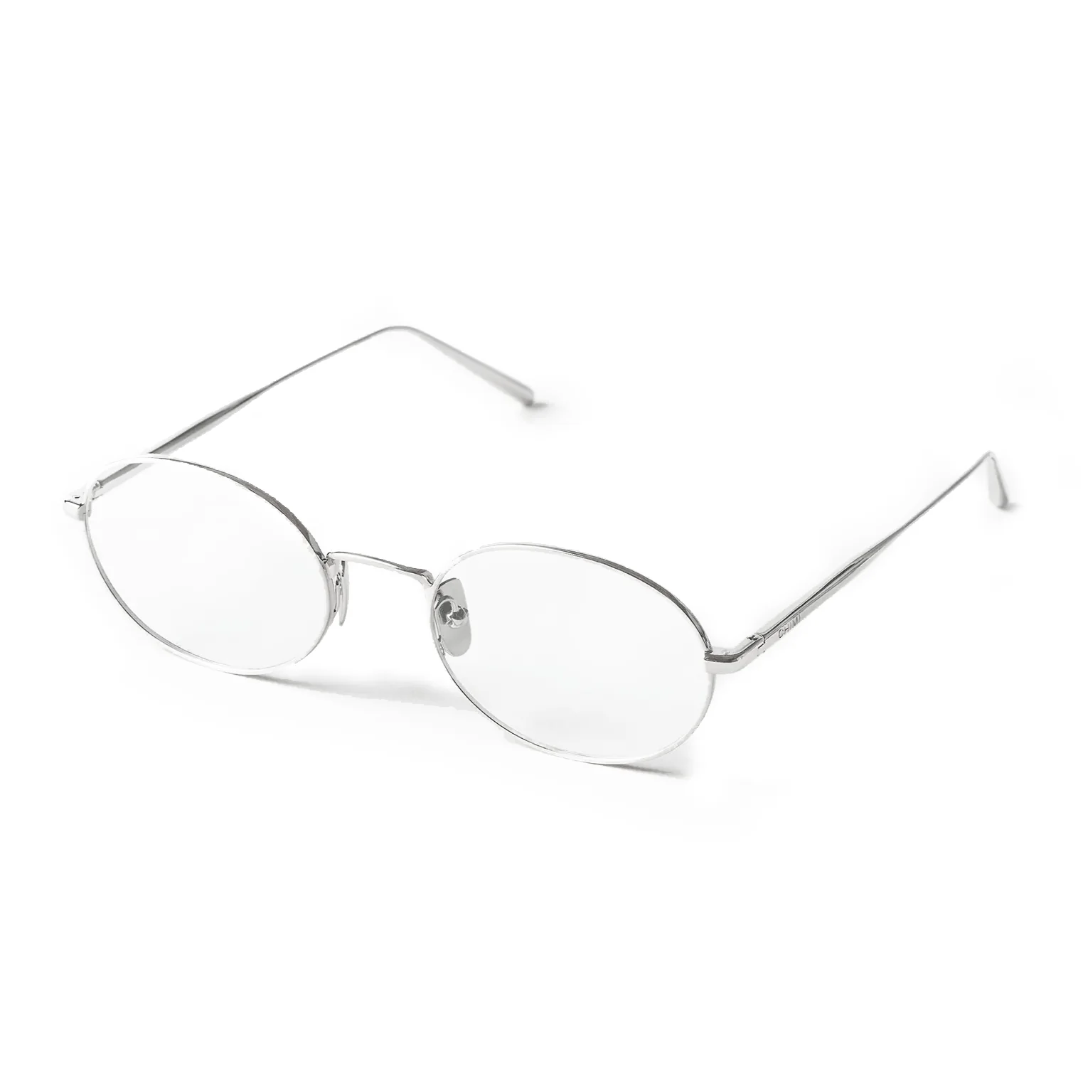 Oval Steel Optical / Silver & Clear Lens - Image 2