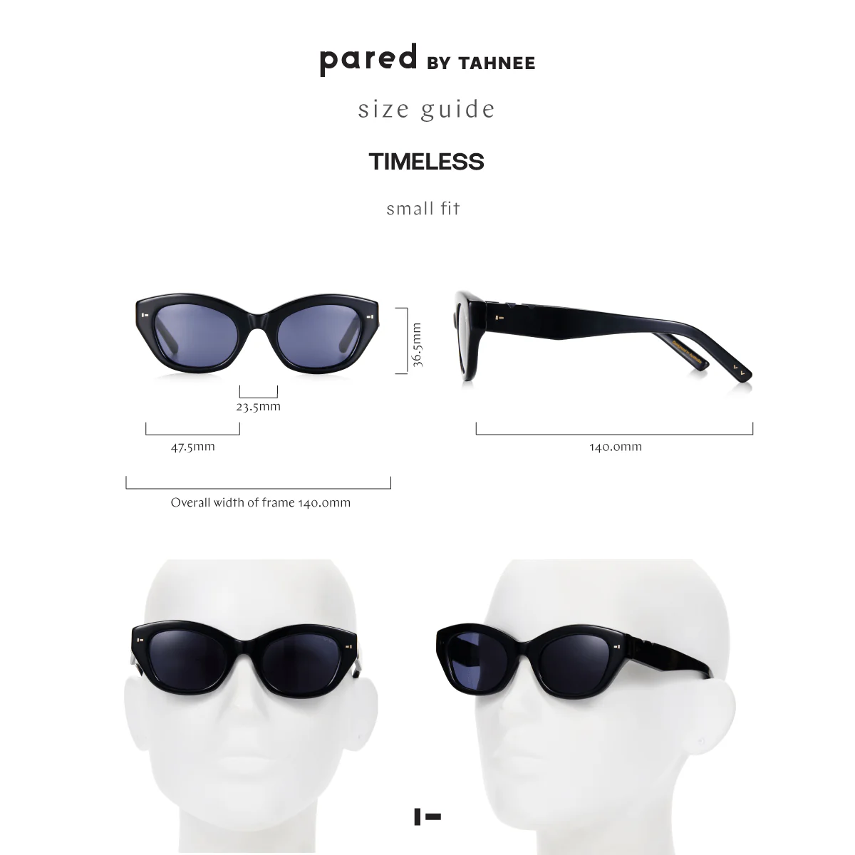 X Tahnee / Timeless / Black & Solid Grey Lens - Image 5