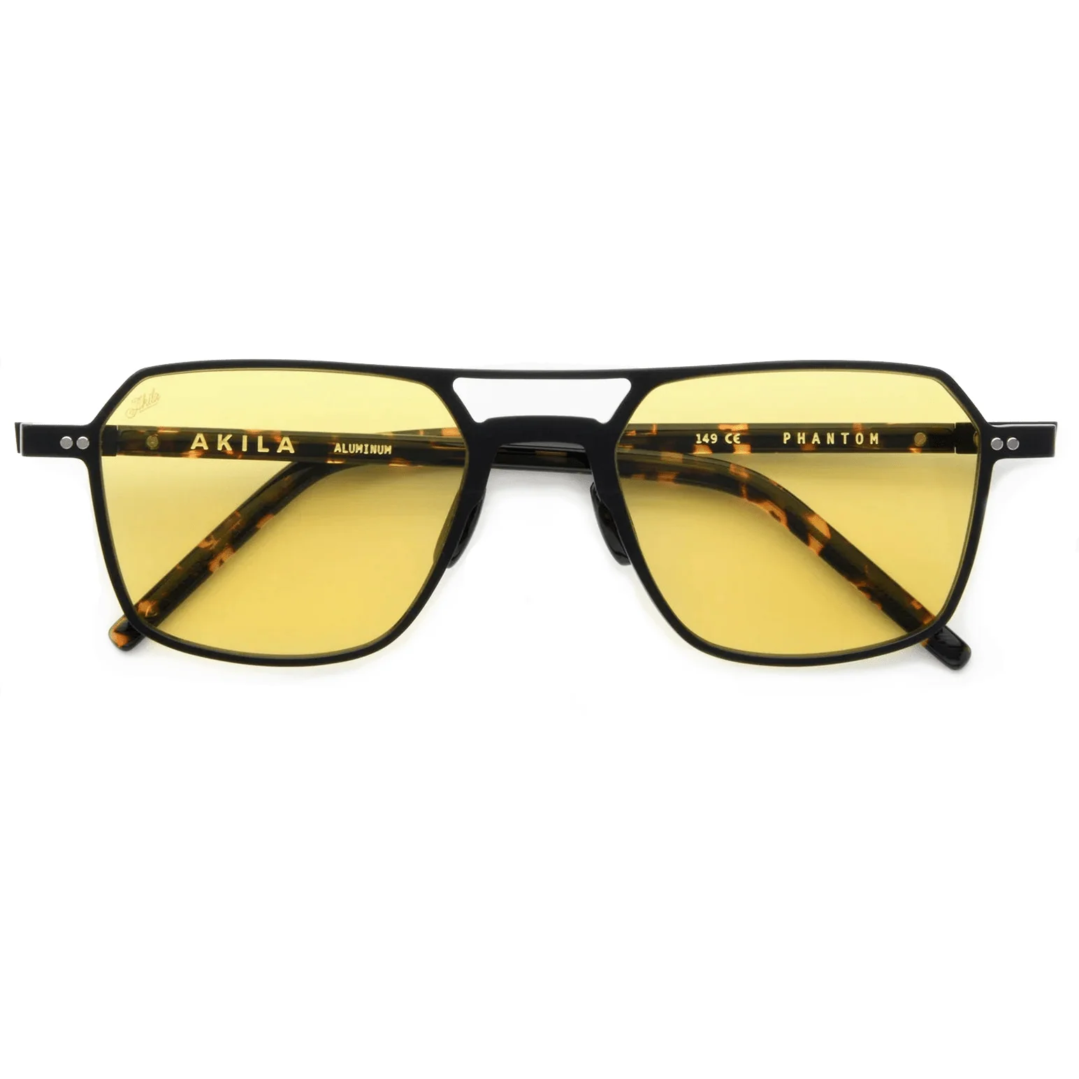 Phantom / Black Aluminum & Yellow Lens