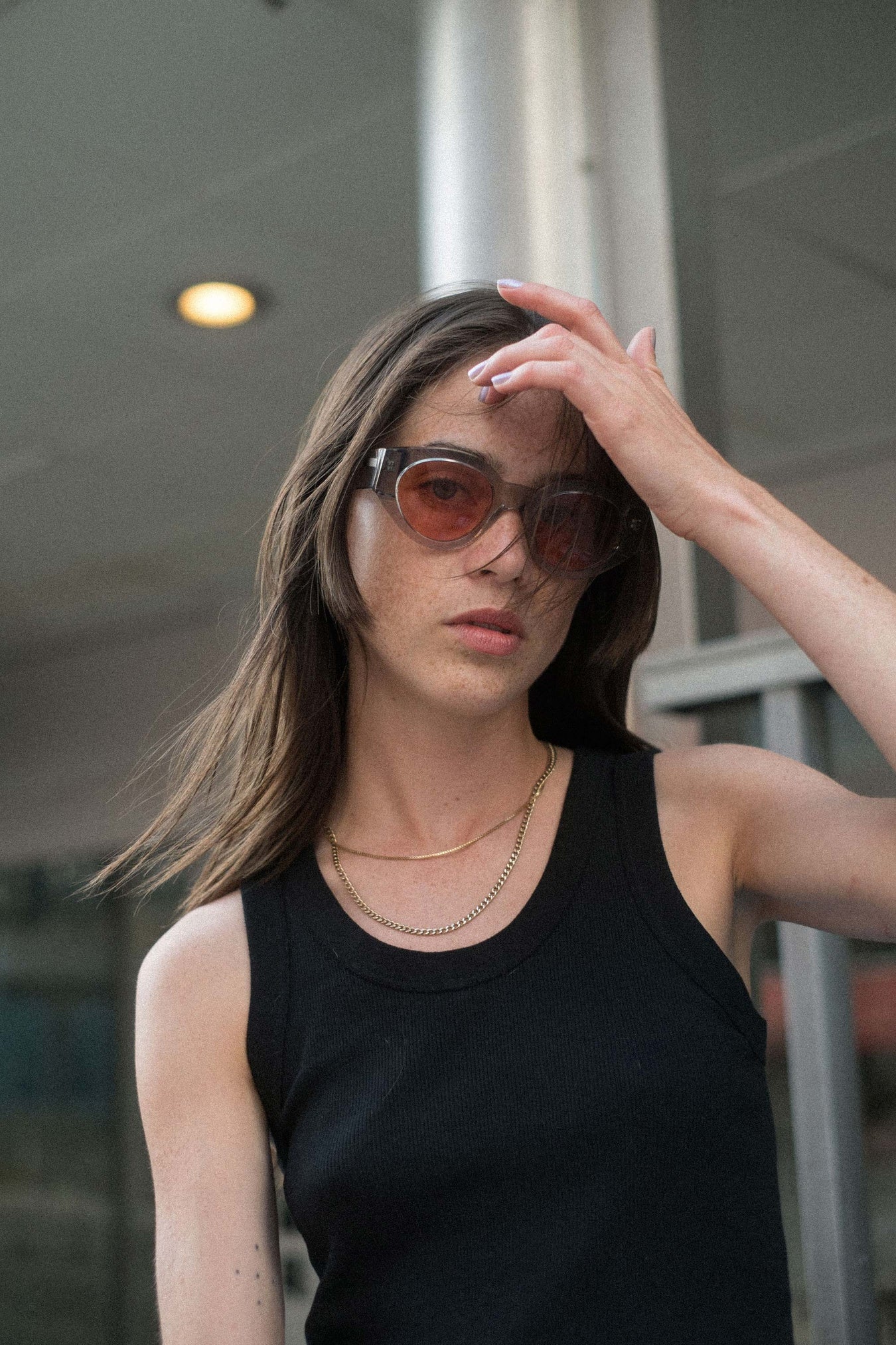 Polly / Grey Acetate & Orange Lens - Image 8