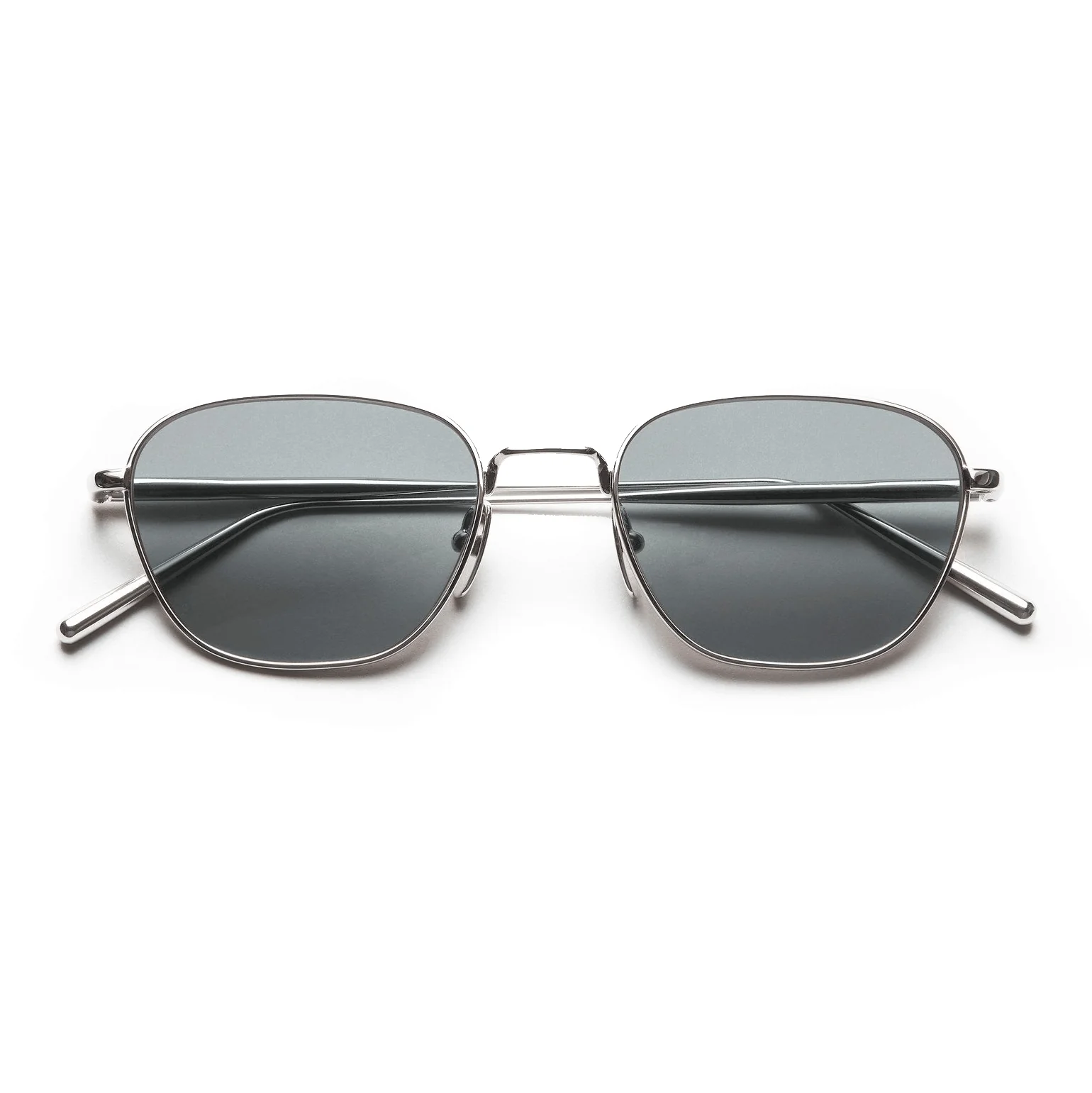Polygon / Silver Metal & Grey Lens