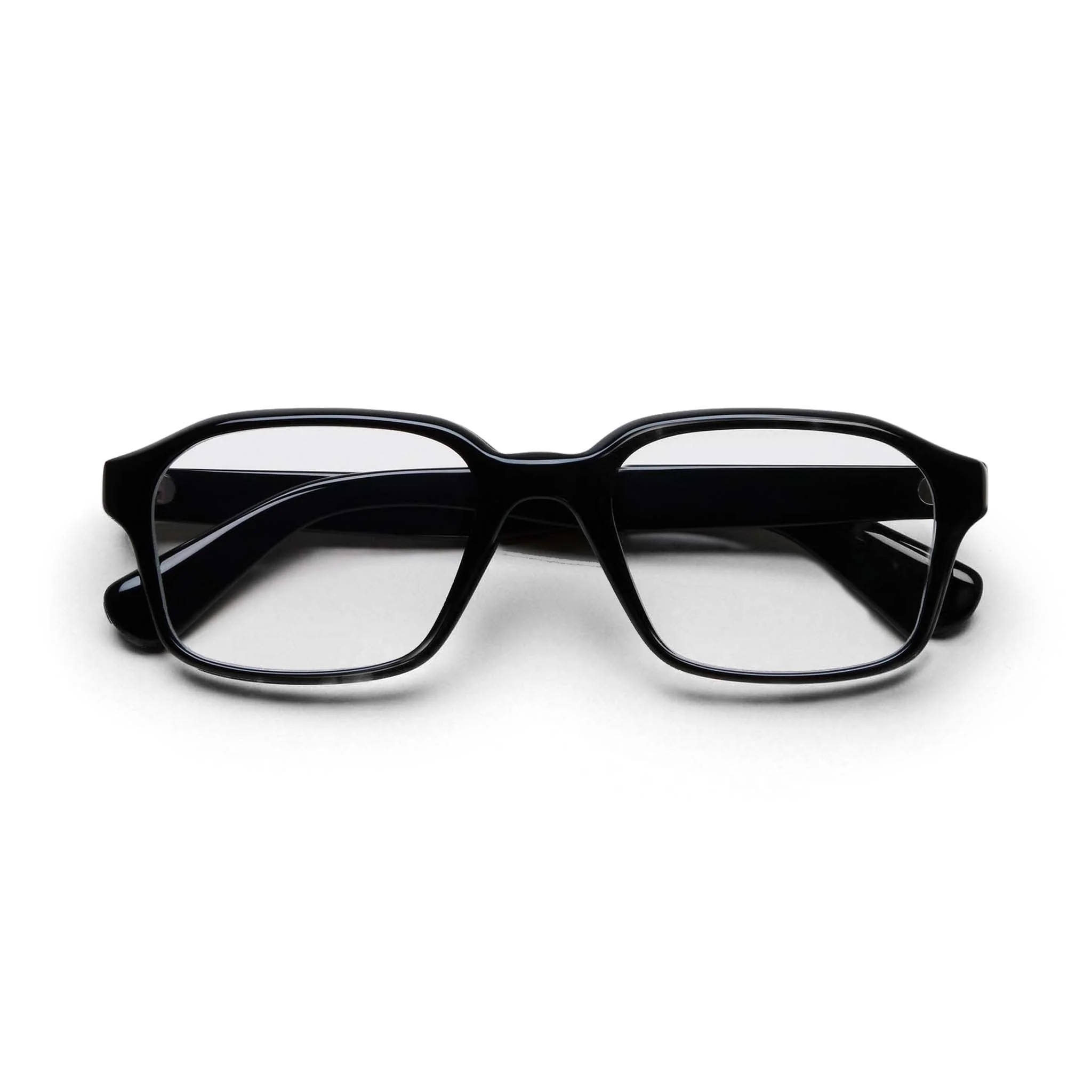 Quill Optical / Black Acetate & Clear Lens