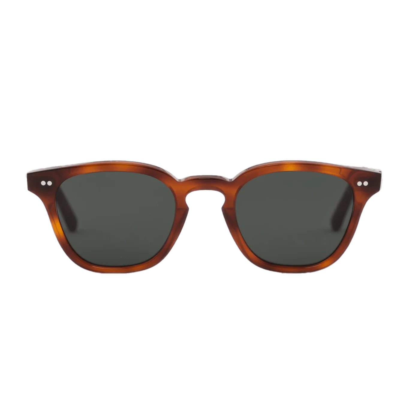 River / Amber Acetate & Green Solid Lens
