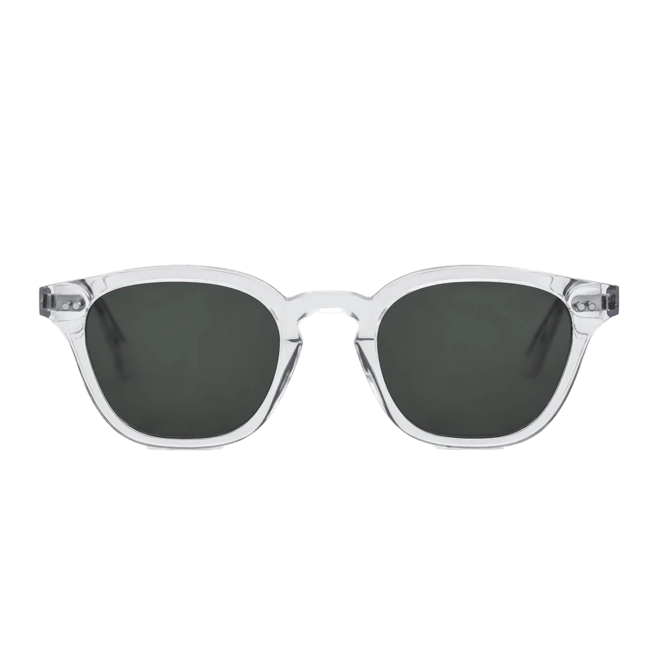 River / Crystal Acetate & Green Solid Lens
