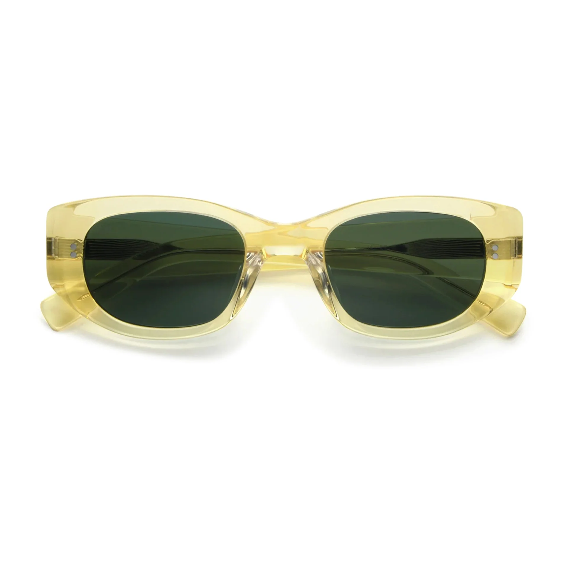 Silvia / Yellow Acetate & Green Lens