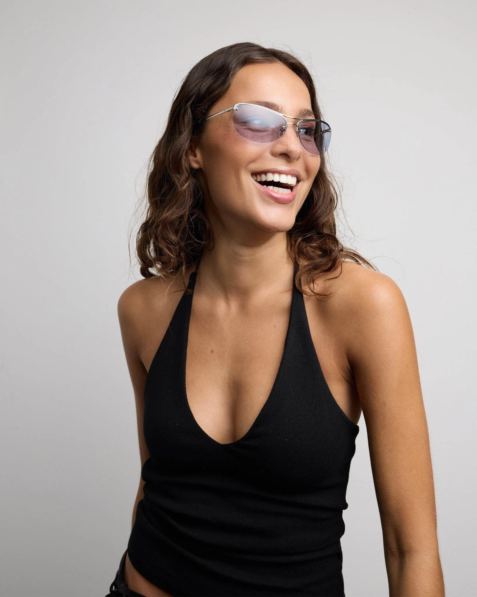 Slim / Polished Silver & Periwinkle Lens - Image 3