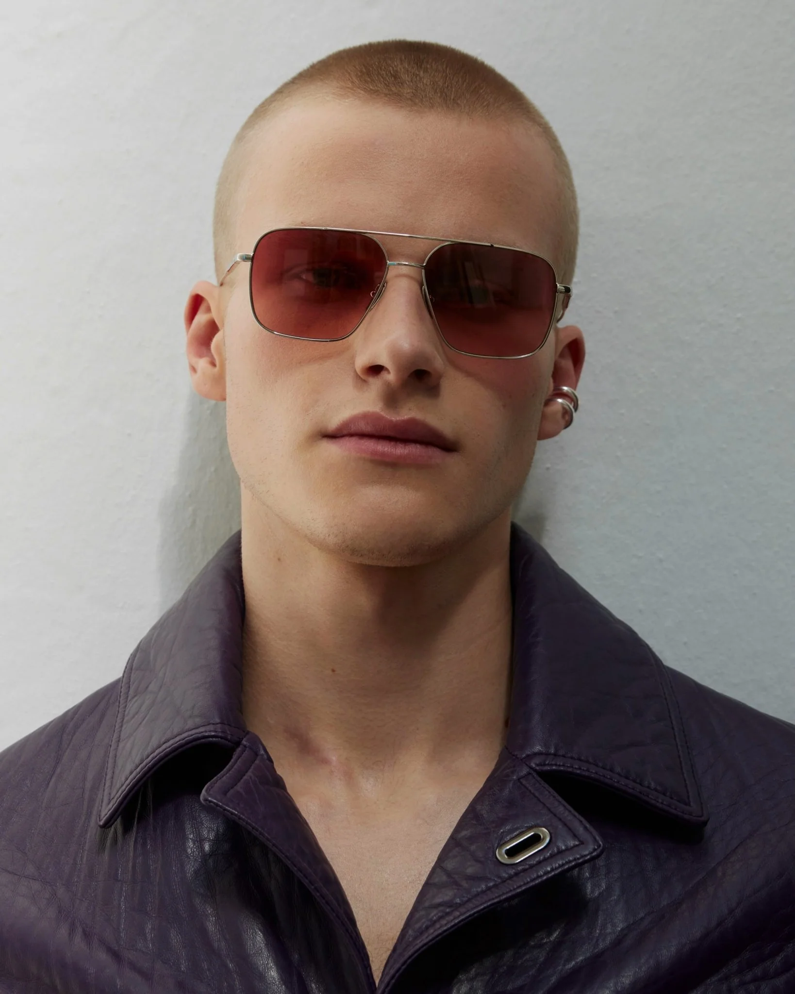 Steel Limited Aviator / Silver & Burgundy Lens - Image 3