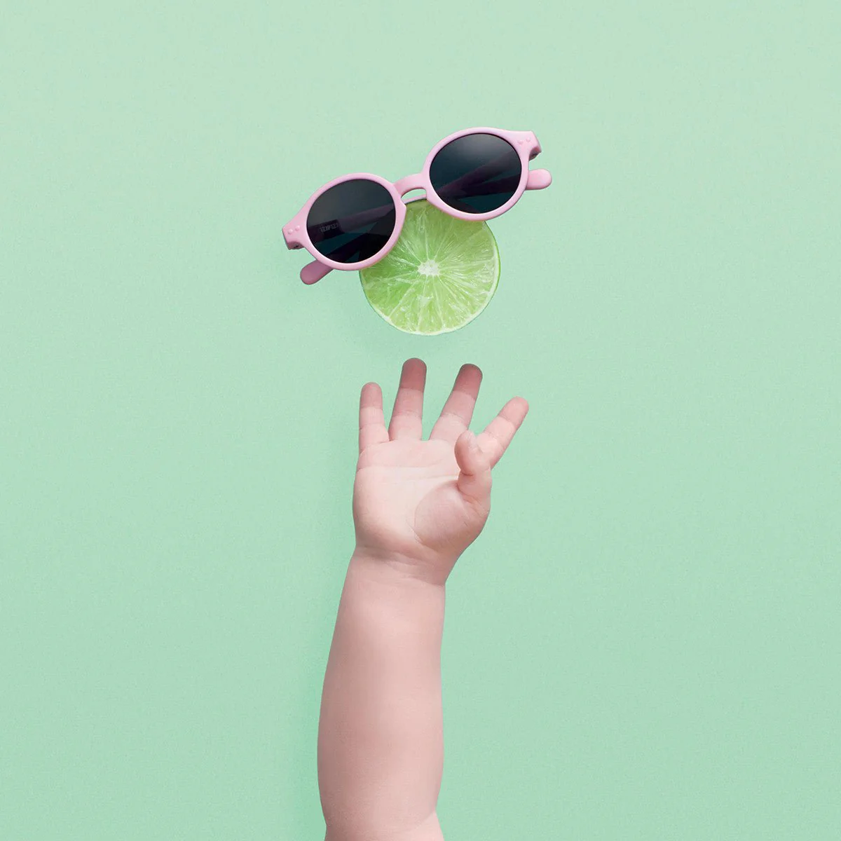 Sun Kids Baby Sunglasses / 0-9 Months / Style D / Pastel Pink - Image 4