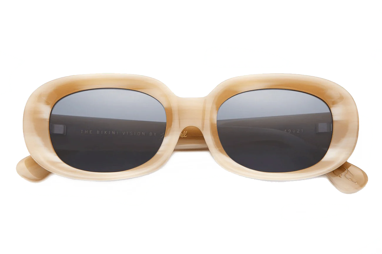 The Bikini Vision / Bone White Bio & Vintage Blue Lens