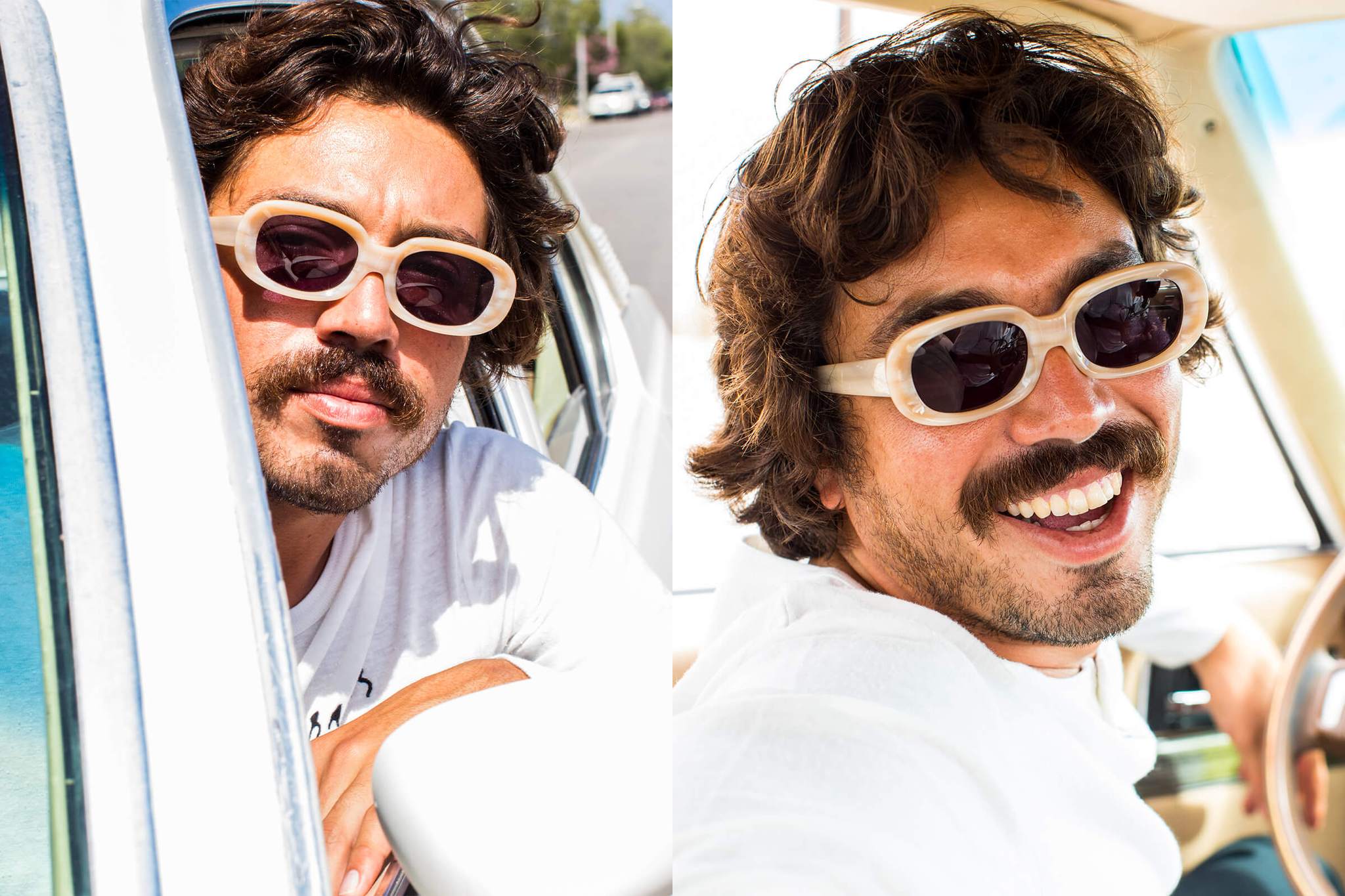 The Bikini Vision / Bone White Bio & Vintage Blue Lens - Image 3