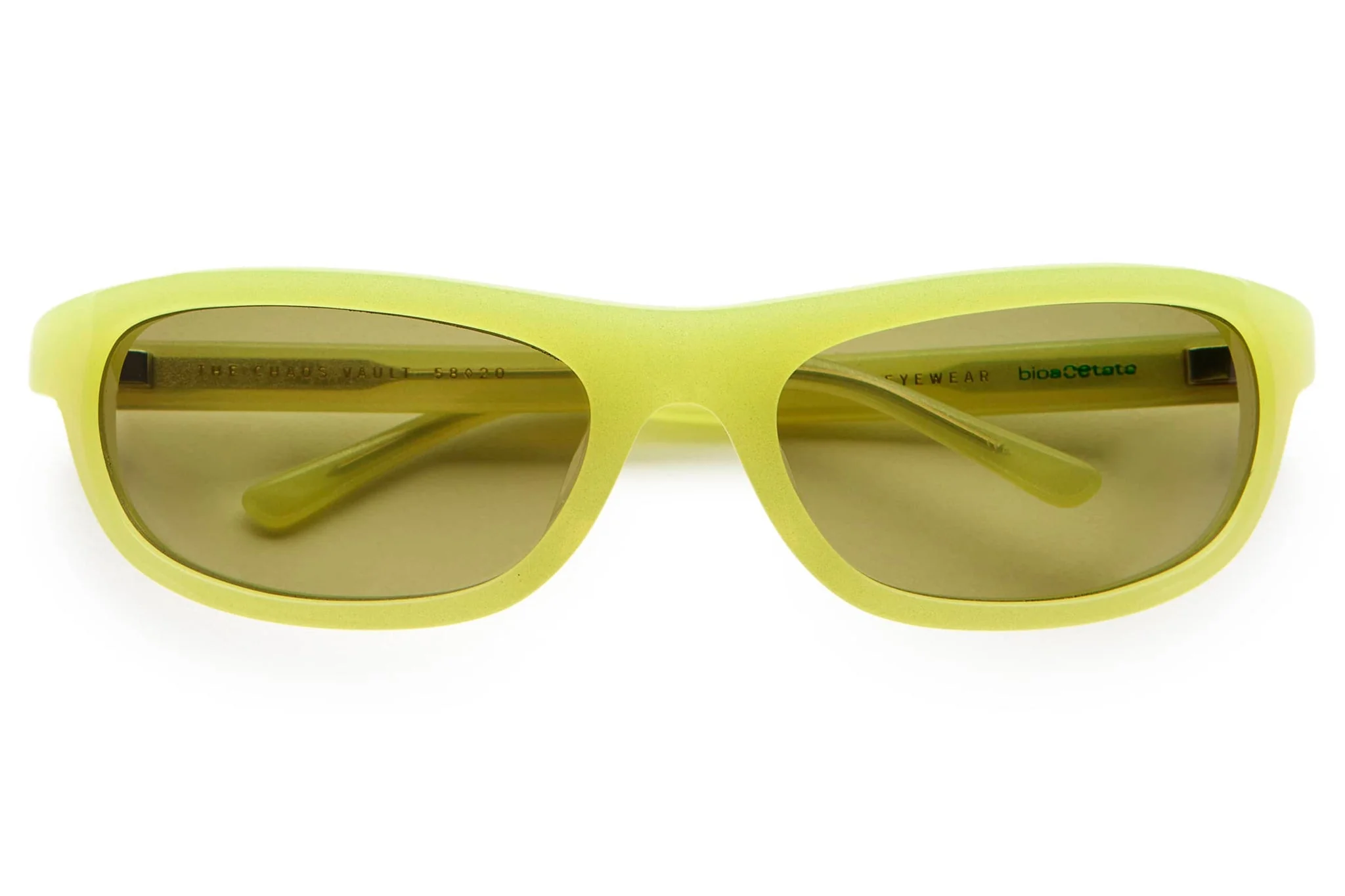 The Chaos Vault / Limeade Glitter Bio & Olive CR-39 Lens
