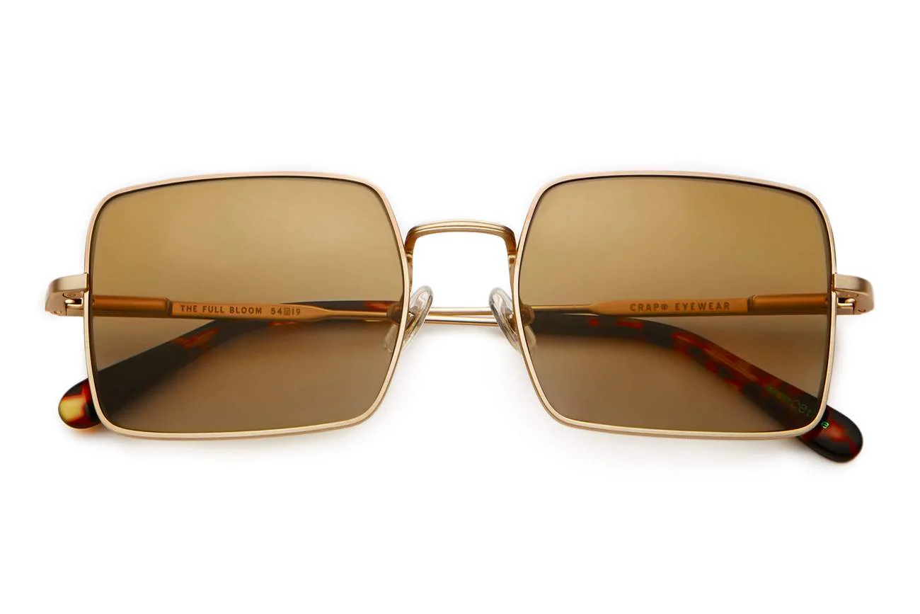 The Full Bloom / Brushed Gold Tortoise Bio & Vintage Mustard Lens