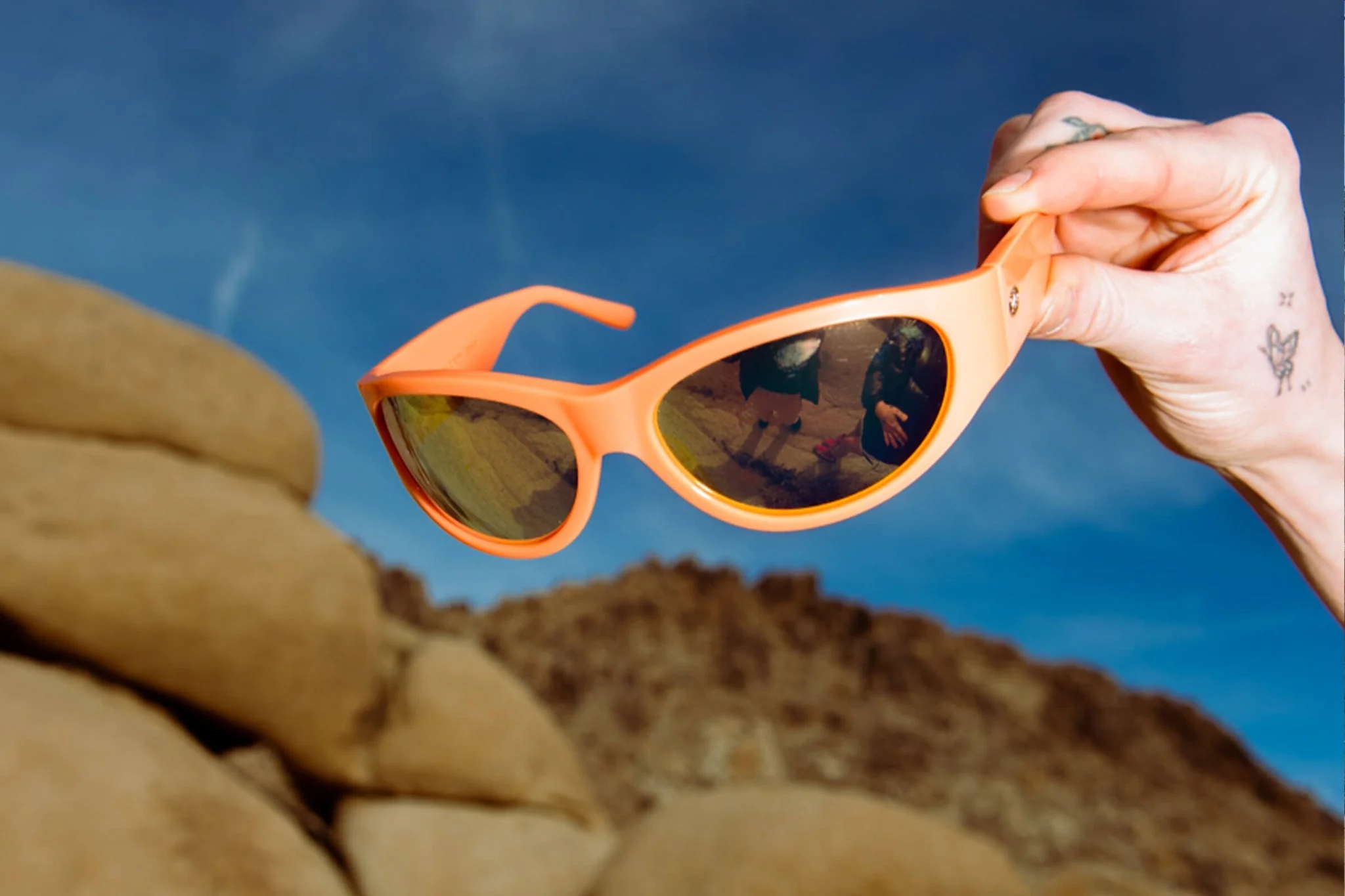 The Funk Daddy / Recycled Metallic Peach & Peach Mirror Lens - Image 3