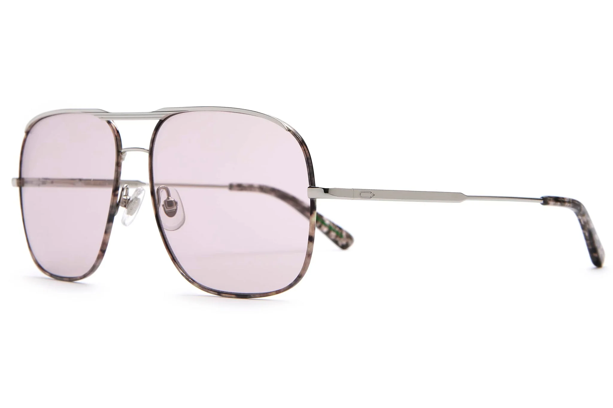 The Glass Bubble / Polished Silver & Espresso Tortoise Bio & Lilac Wash Lens - Image 2