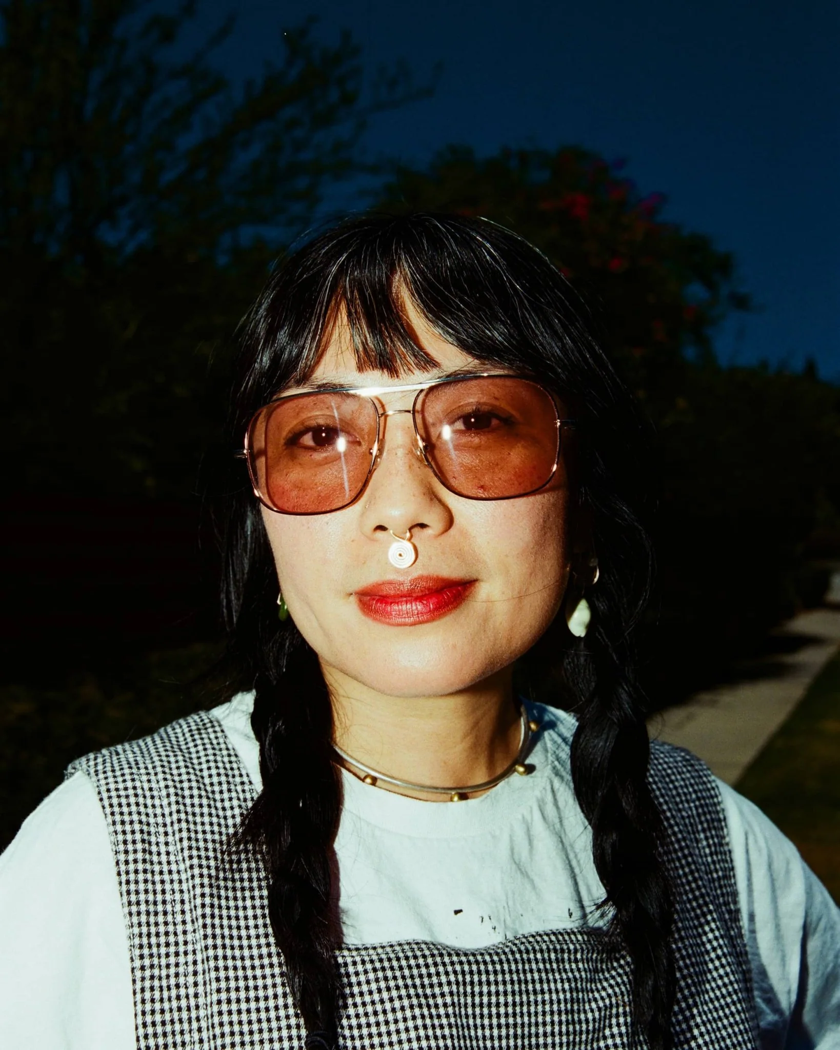 The Glass Bubble / Polished Silver & Espresso Tortoise Bio & Lilac Wash Lens - Image 3