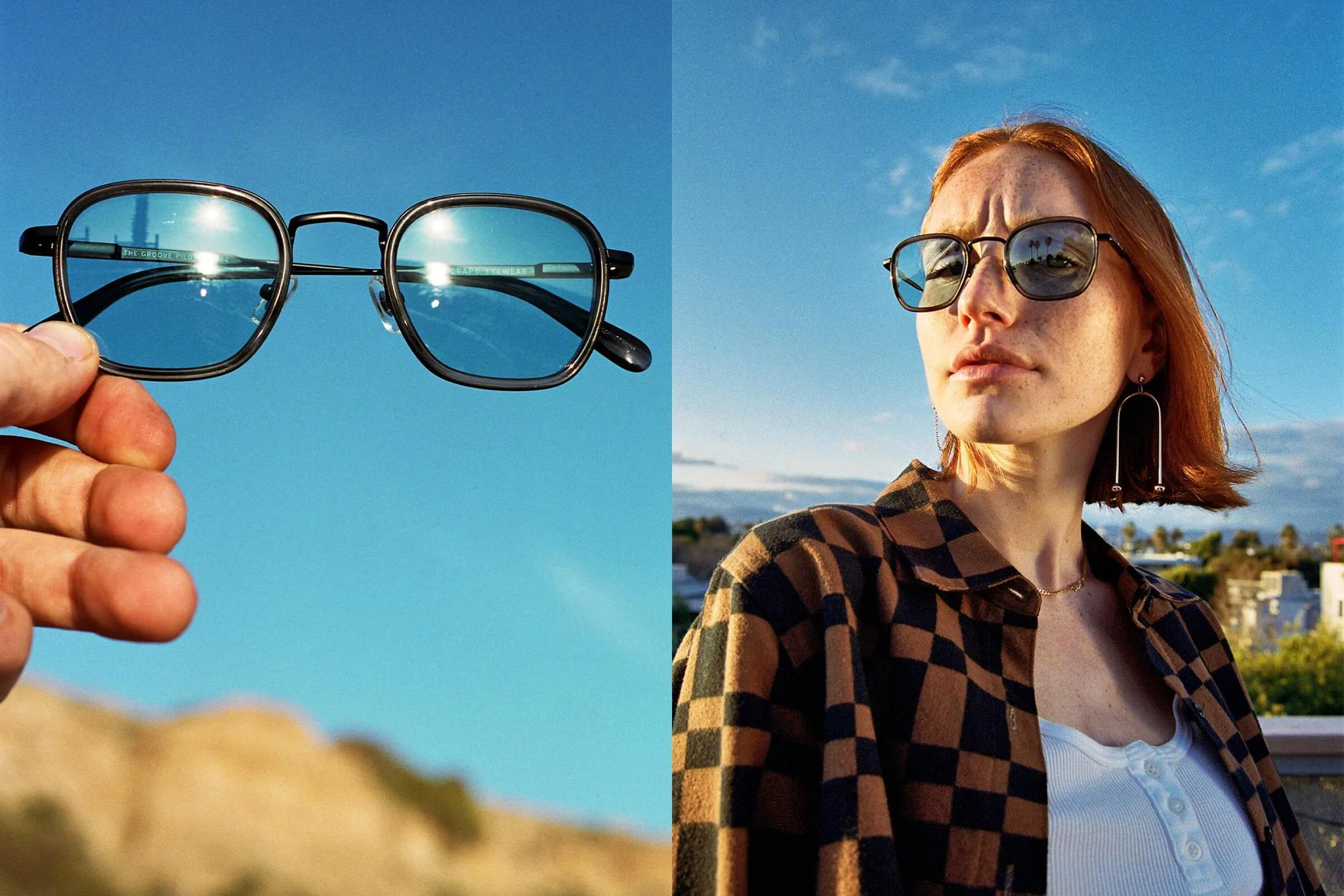 The Groove Pilot / Black Smoke Demi Tortoise & Polarised Blue Tint Lens - Image 6