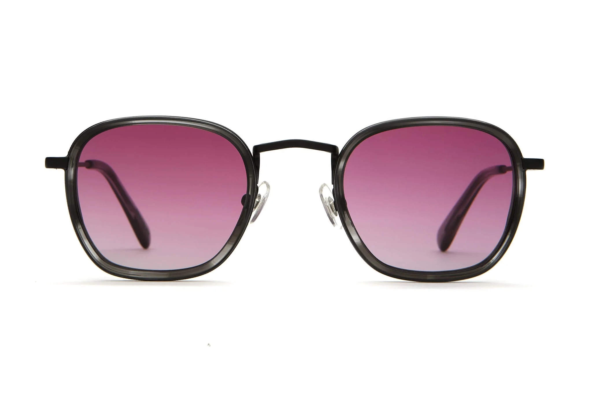 The Groove Pilot / Matte Black & Smoke Demi Bio & Purple Gradient CR-39 Lens