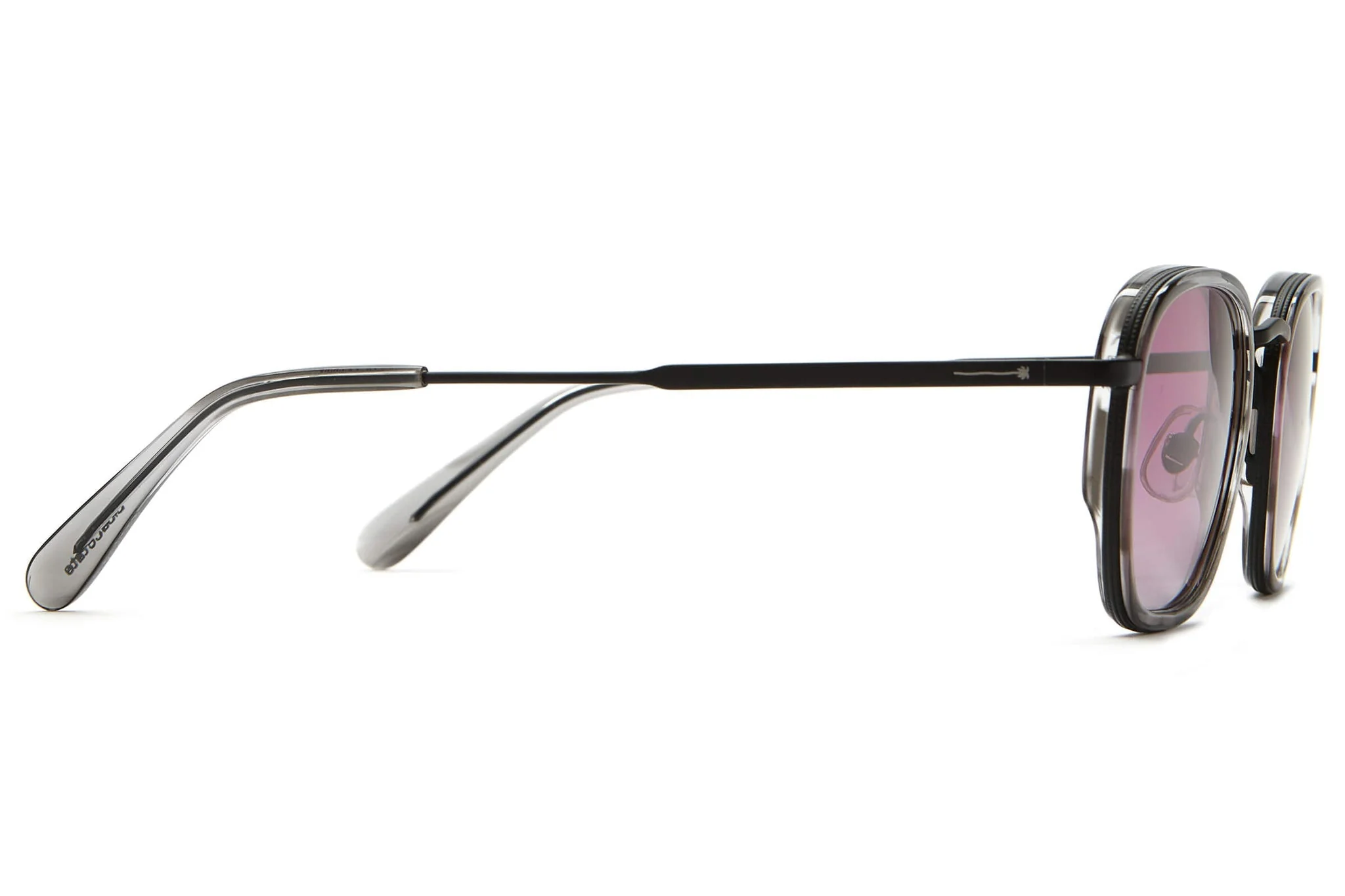 The Groove Pilot / Matte Black & Smoke Demi Bio & Purple Gradient CR-39 Lens - Image 3
