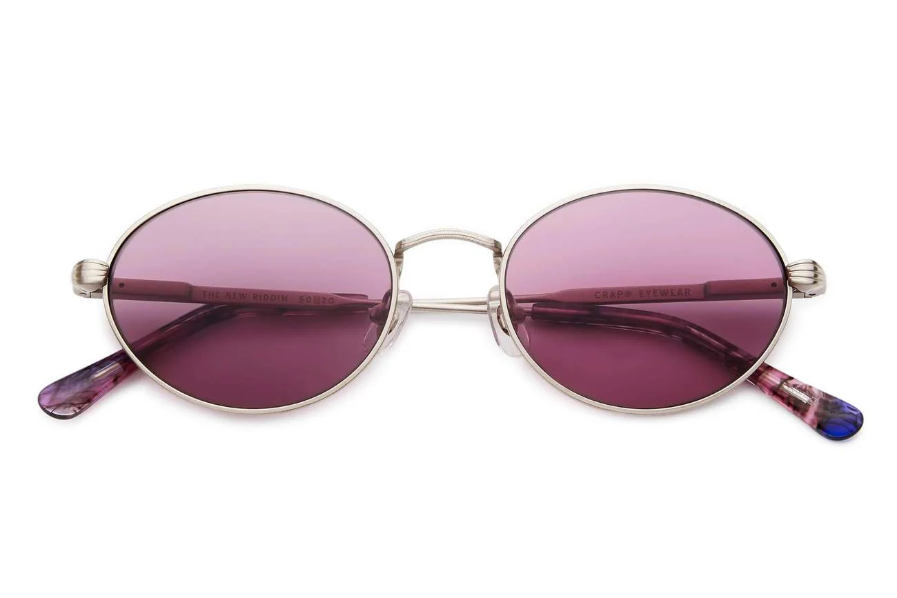 The New Riddim / Polished Silver & Purple Haze Lens