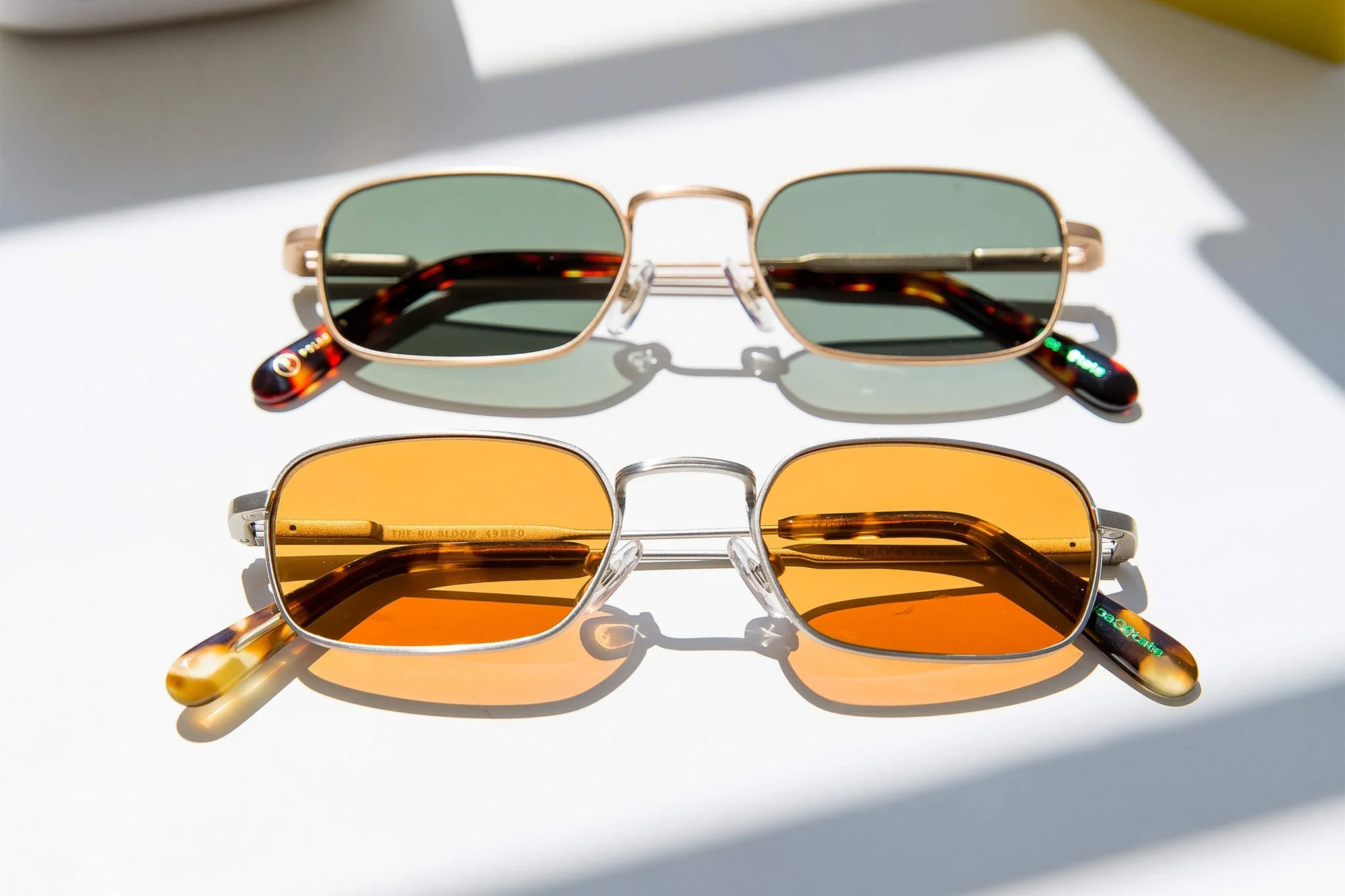 The Nu Bloom / Brushed Silver & Jaguar Tortoise Bio & Burnt Orange Lens - Image 12