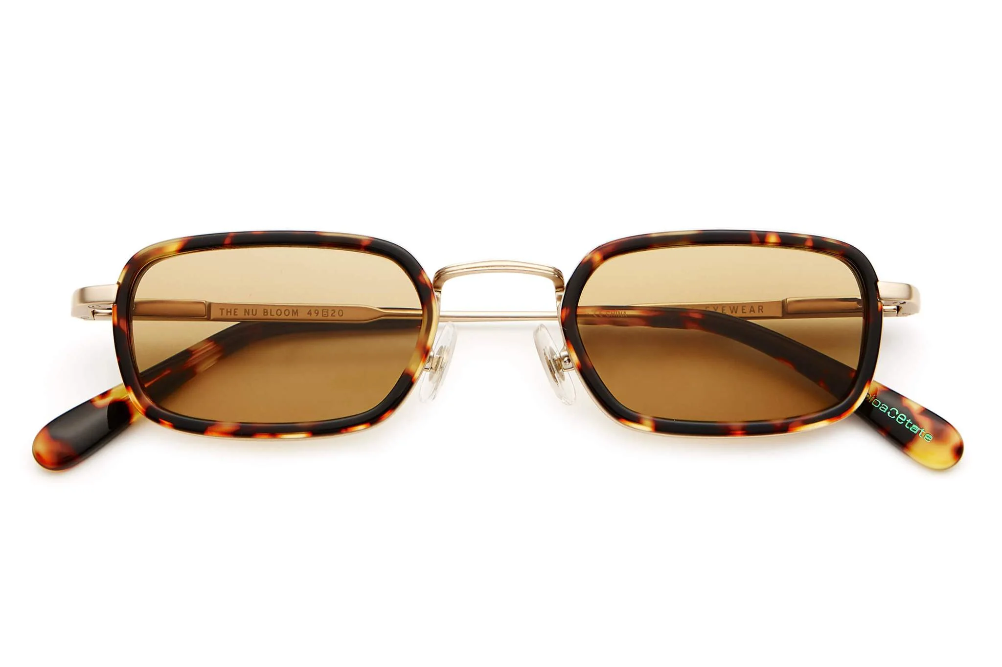 The Nu Bloom / Brushed Gold Tortoise Bio & Mustard Lens