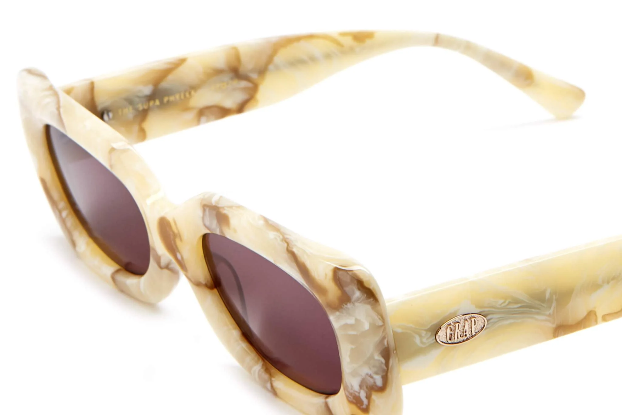 The Supa Phreek / Cream Marble Bio & Plum Lens - Image 2