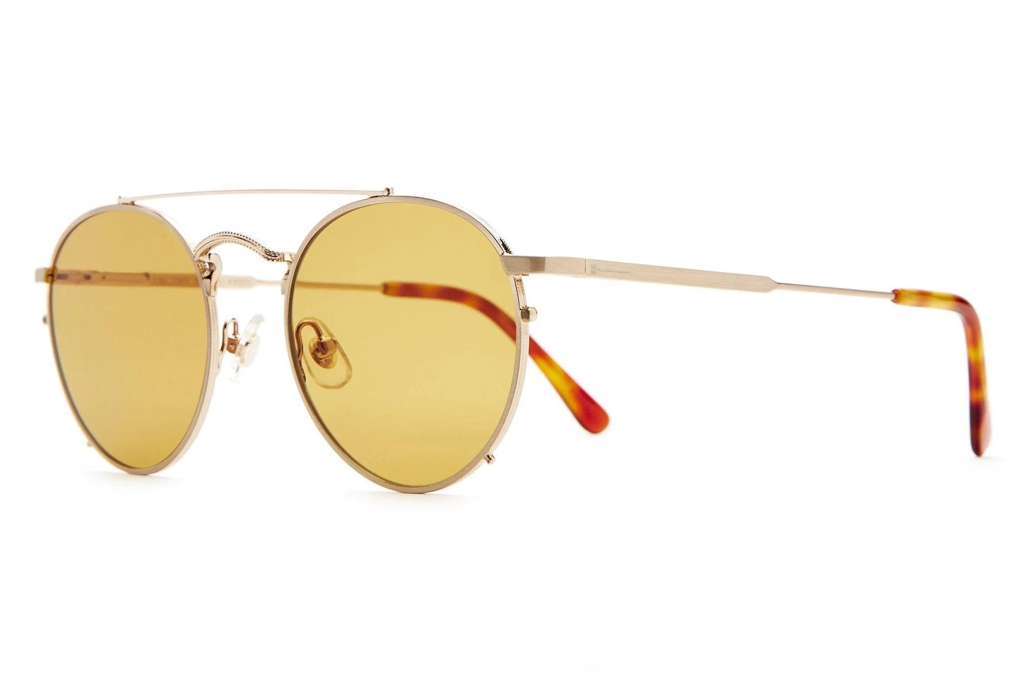 The Tuff Safari / Brushed Gold Havana Tortoise & Mustard Lens - Image 2