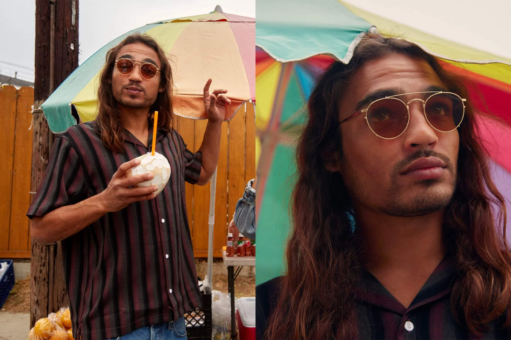 The Tuff Safari / Brushed Gold Havana Tortoise & Mustard Lens - Image 6