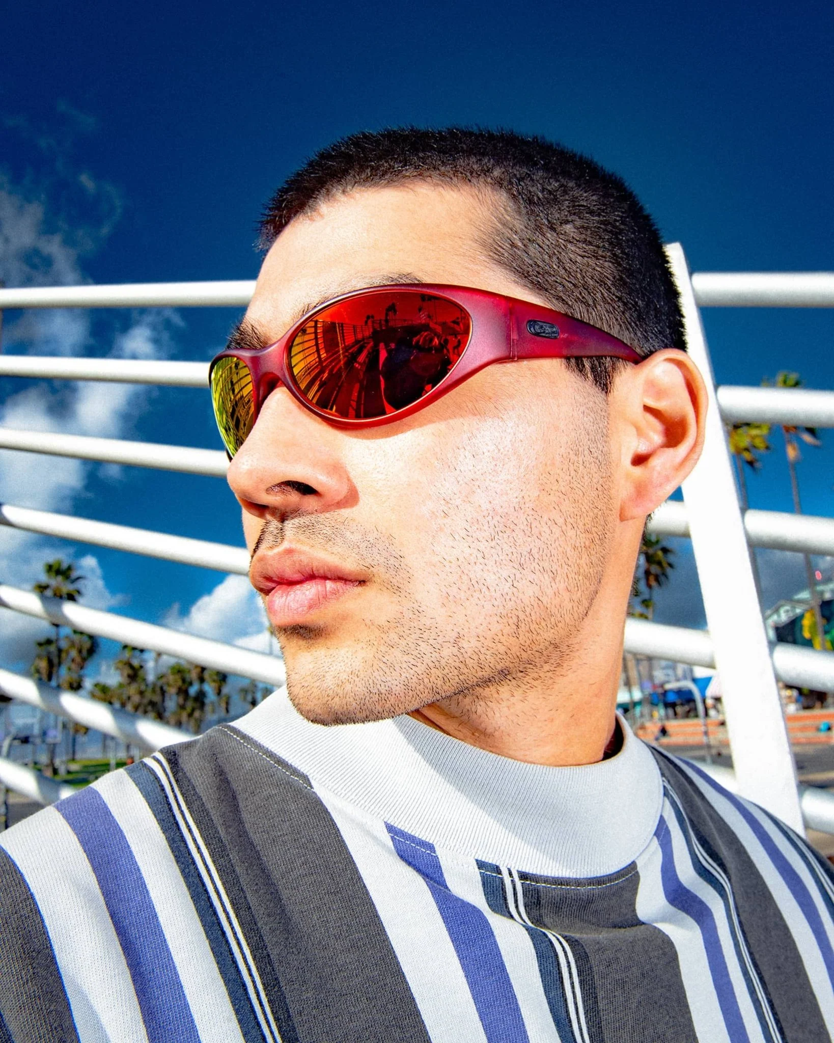 The Warp Zone / Black Cherry & Reflective Red Nylon Lens - Image 6
