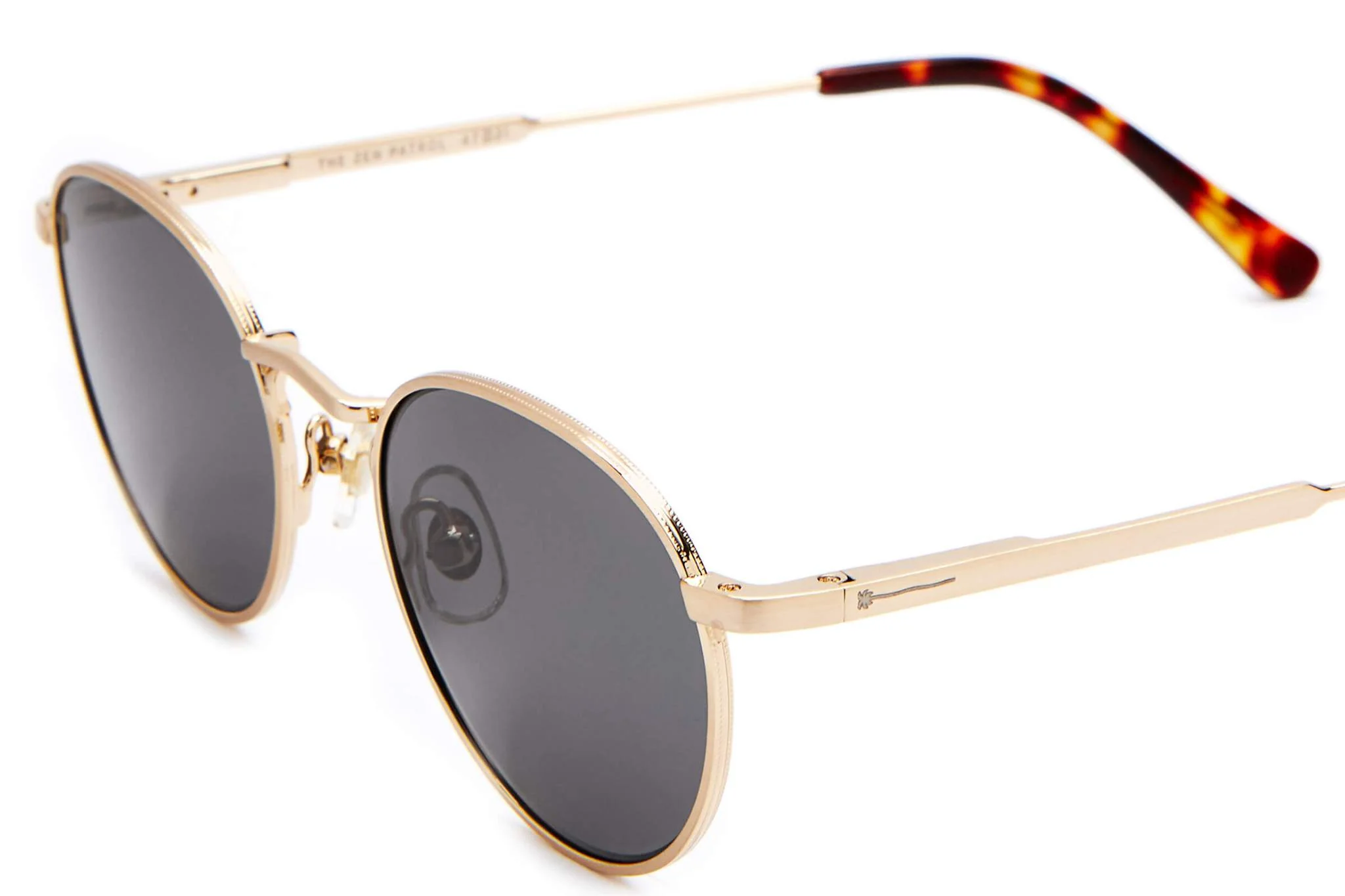 The Zen Patrol / Brushed Gold Tortoise Bio & Polarised Grey Lens - Image 3