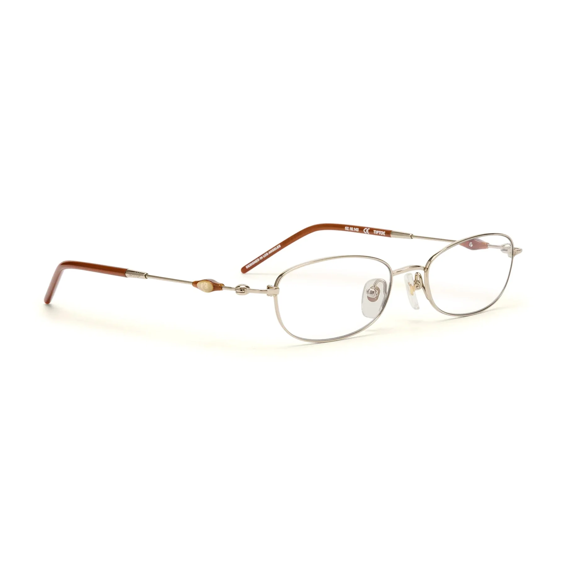 Tiptoe Optical / Gold Dark Brown Titanium & Blue-Light Lens - Image 2