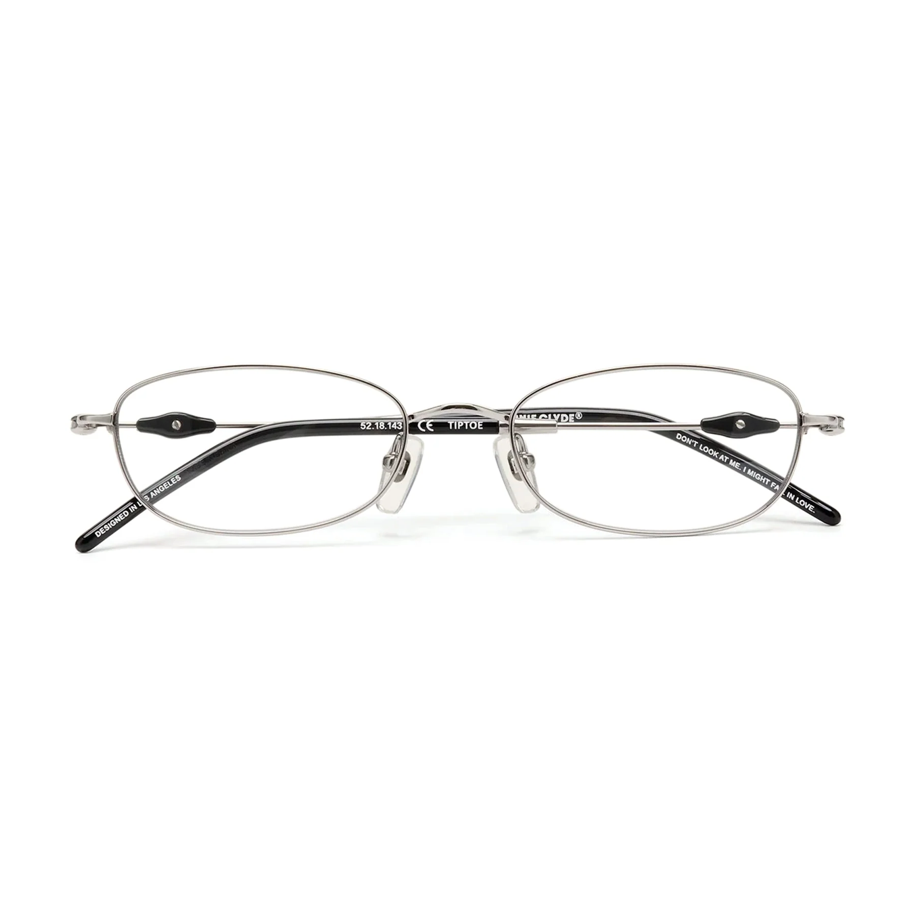 Tiptoe Optical / Silver Black Titanium & Blue-Light Lens