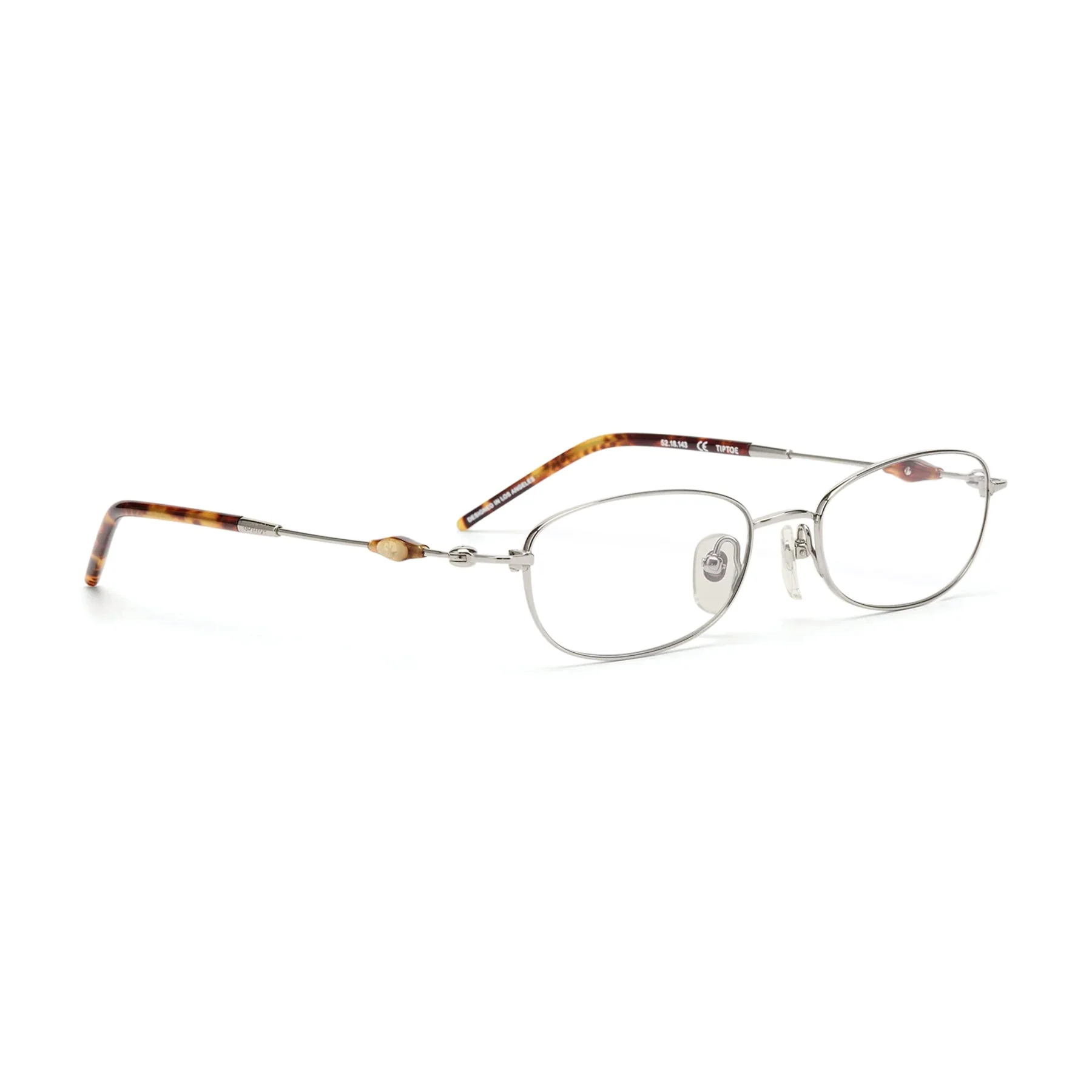 Tiptoe Optical / Silver Tortoise Titanium & Blue-Light Lens - Image 2