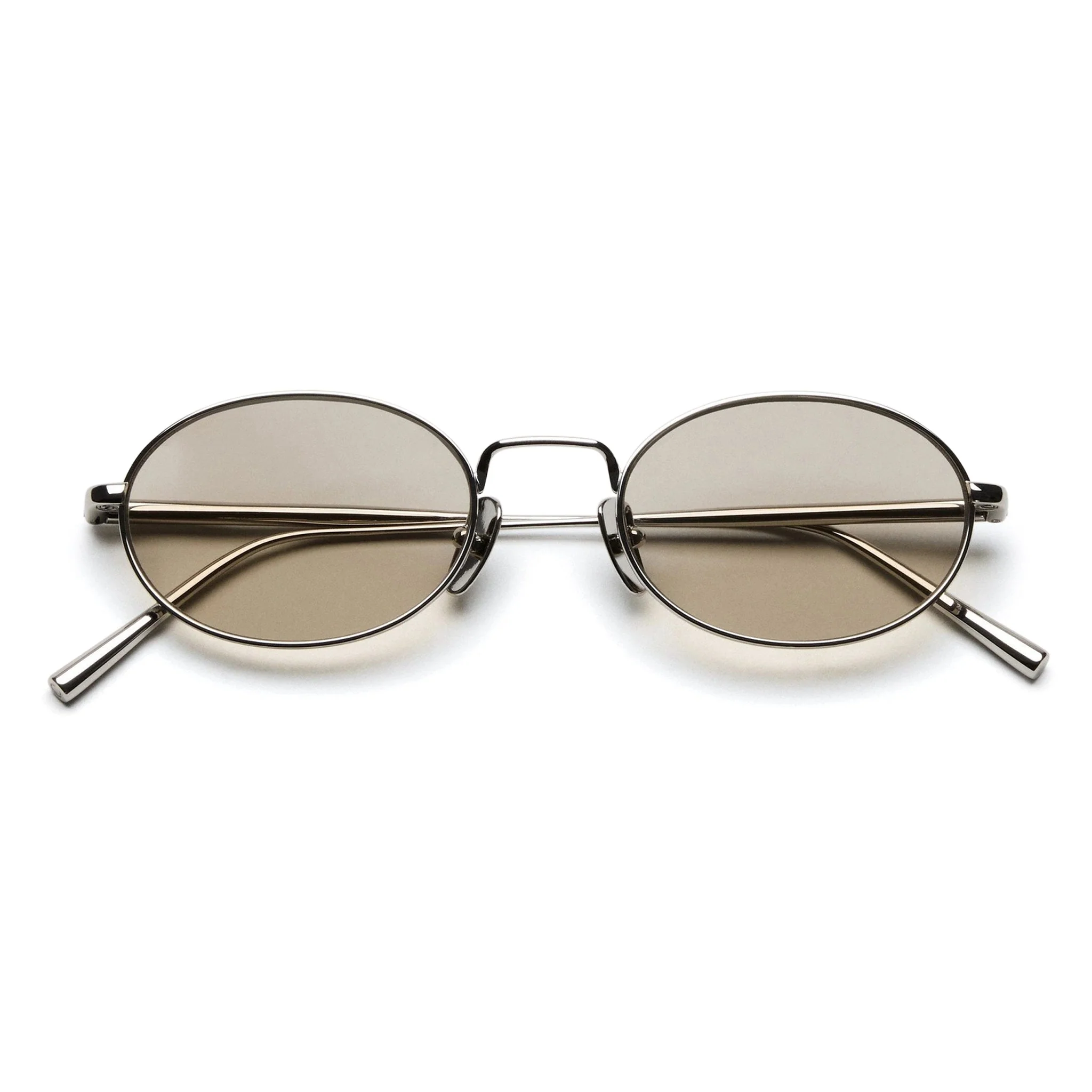 Titan Oval / Silver & Polarised Brown Lens
