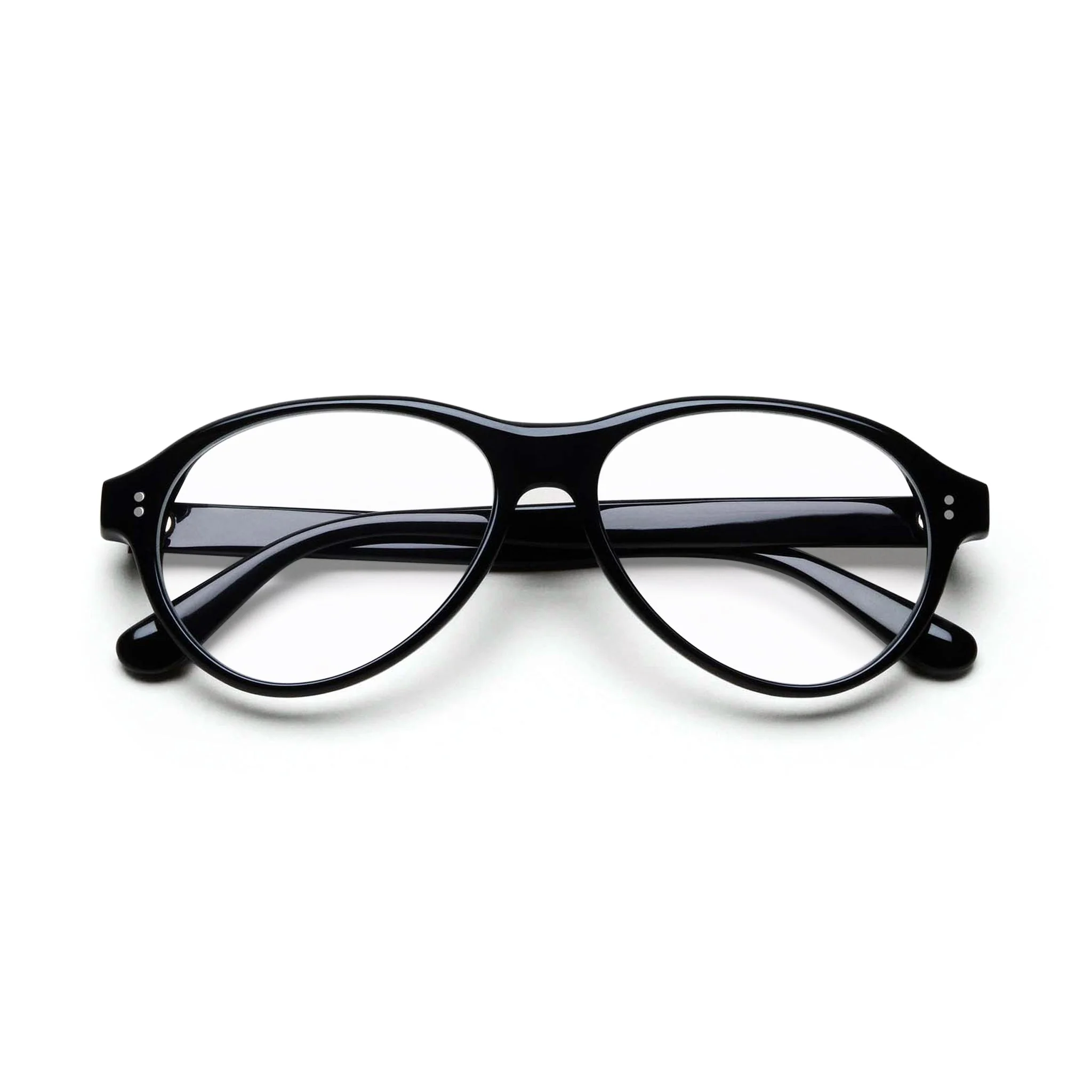 Tome Optical / Black Acetate & Clear Lens
