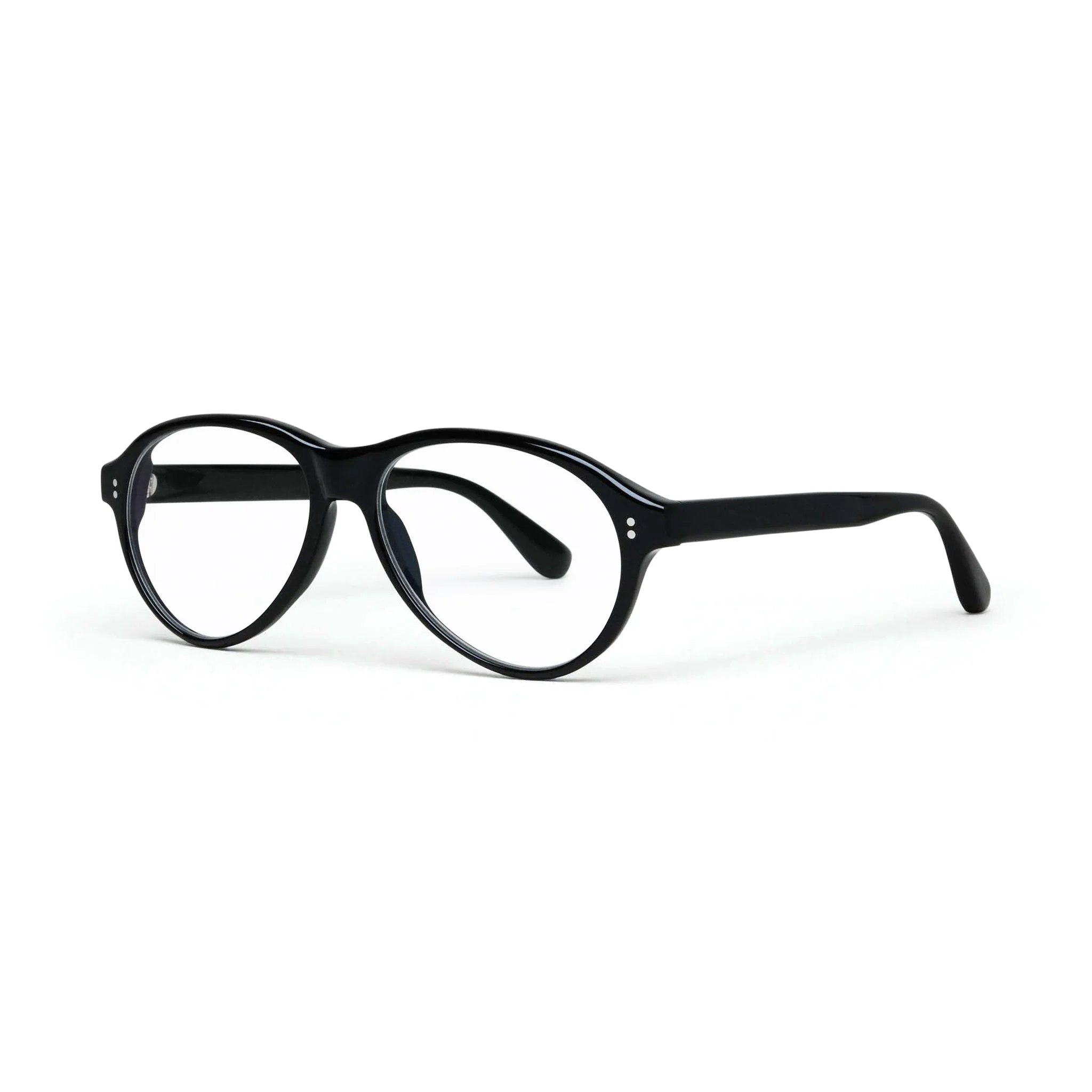 Tome Optical / Black Acetate & Clear Lens - Image 2