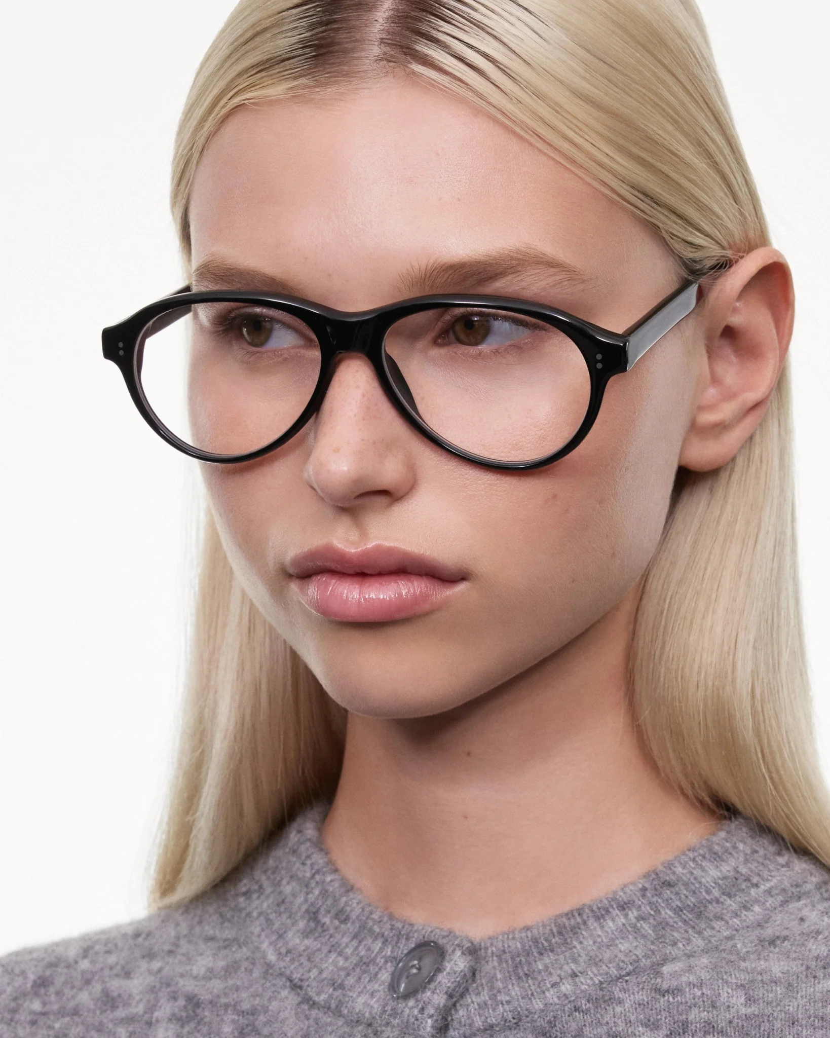 Tome Optical / Black Acetate & Clear Lens - Image 4