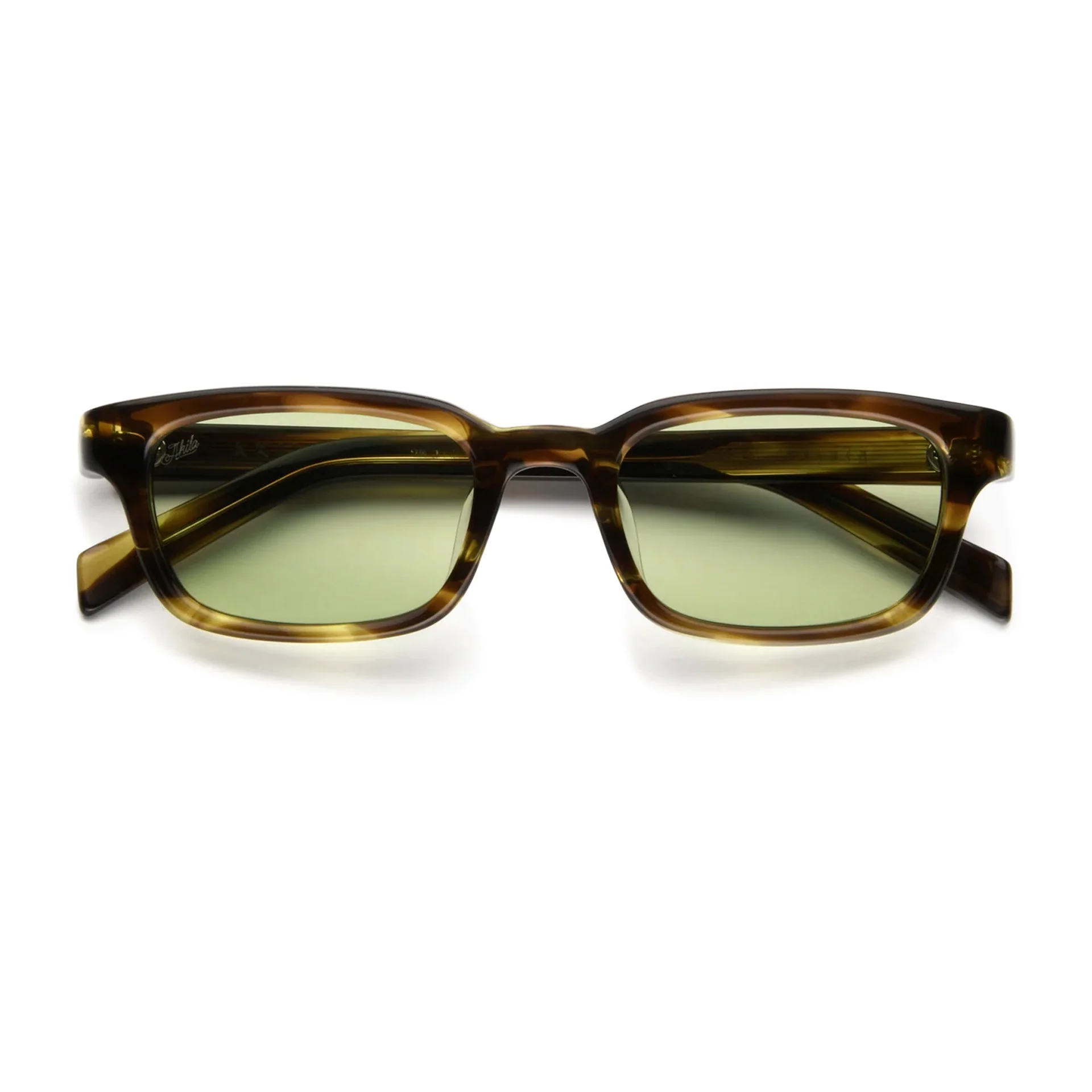 Trivia / Olive Havana Acetate & Green Lens