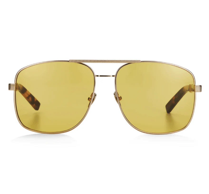 Uptown & Downtown / Gold Tortoise & Solid Yellow Lens