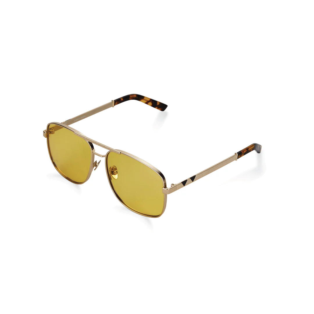 Uptown & Downtown / Gold Tortoise & Solid Yellow Lens - Image 2