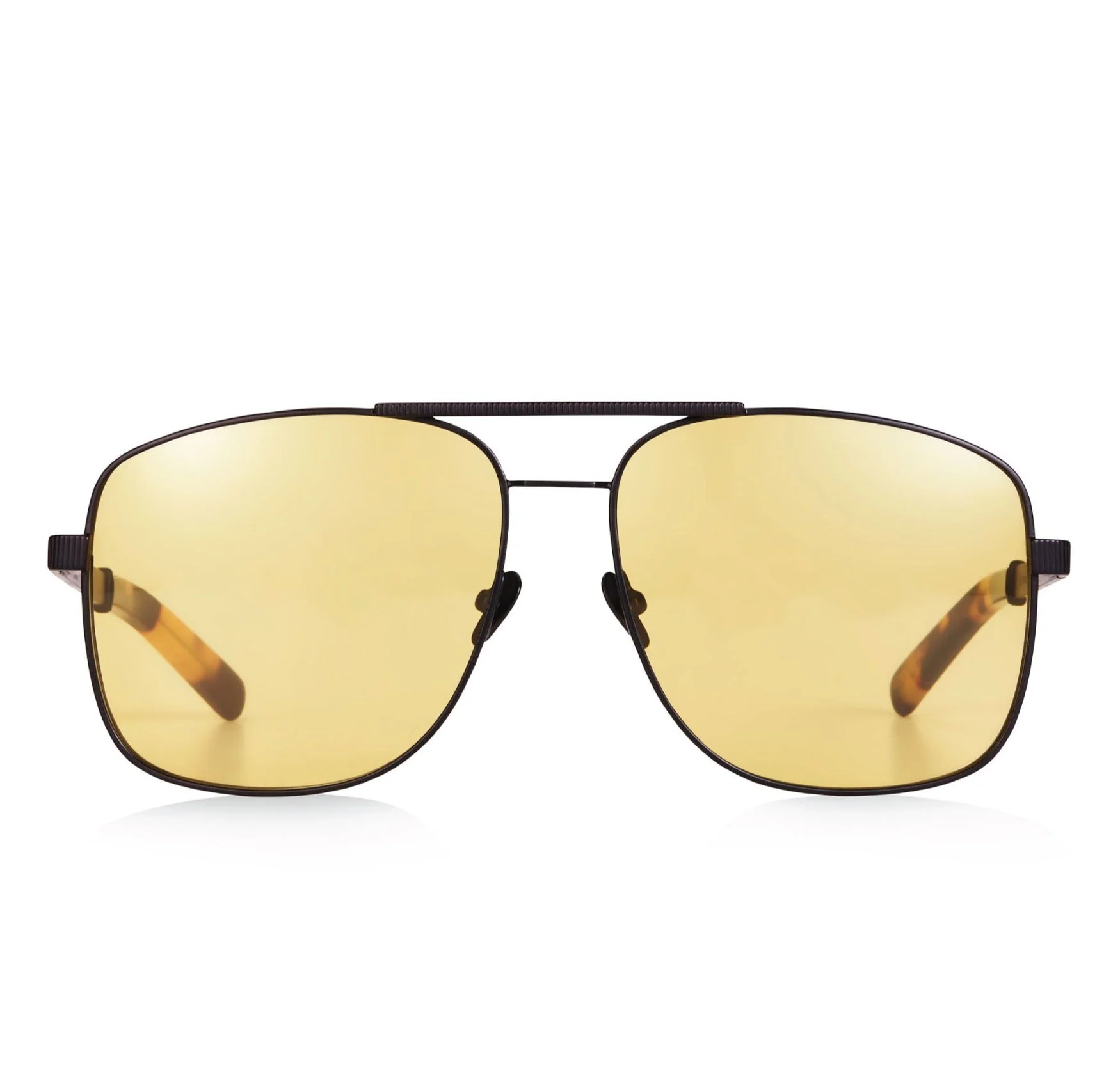 Uptown & Downtown / Matte Black & Solid Yellow Lens