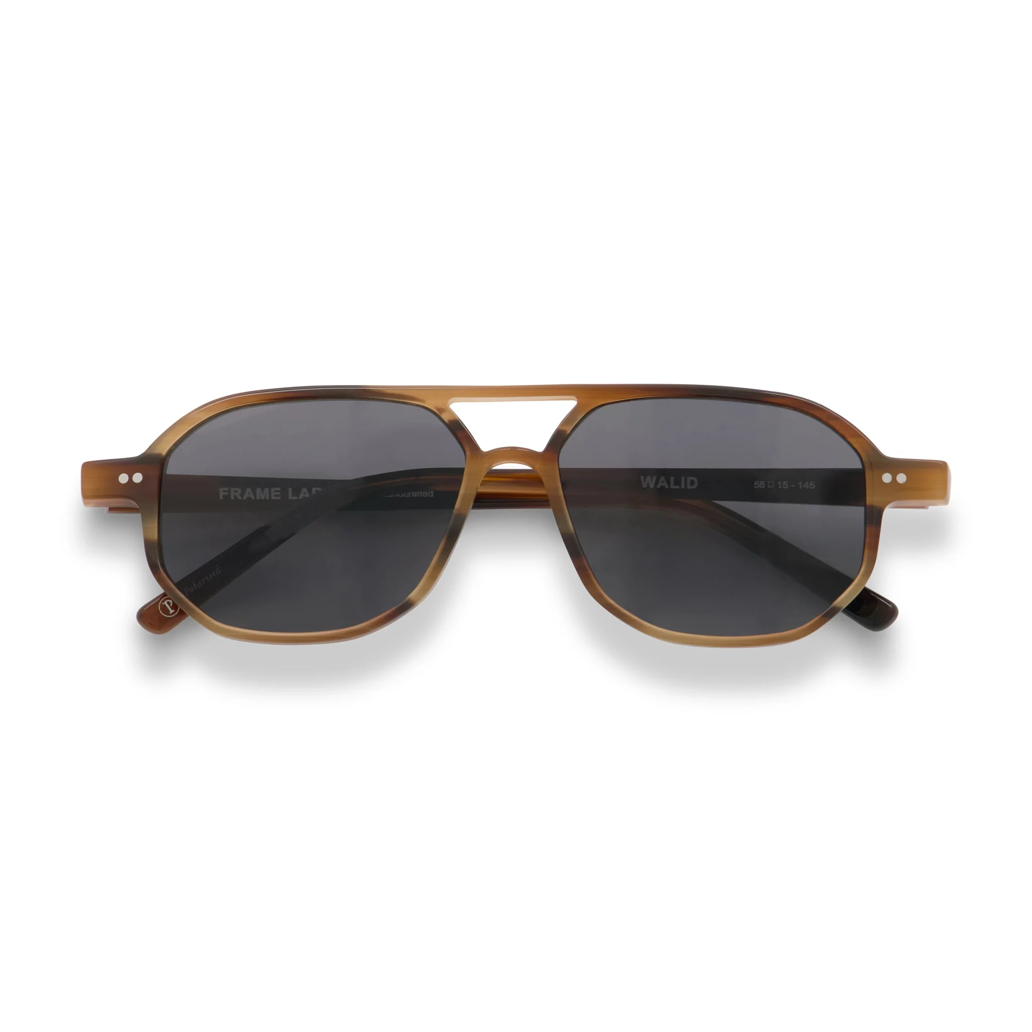 Walid / Dual Brown Acetate & Polarised Black Lens