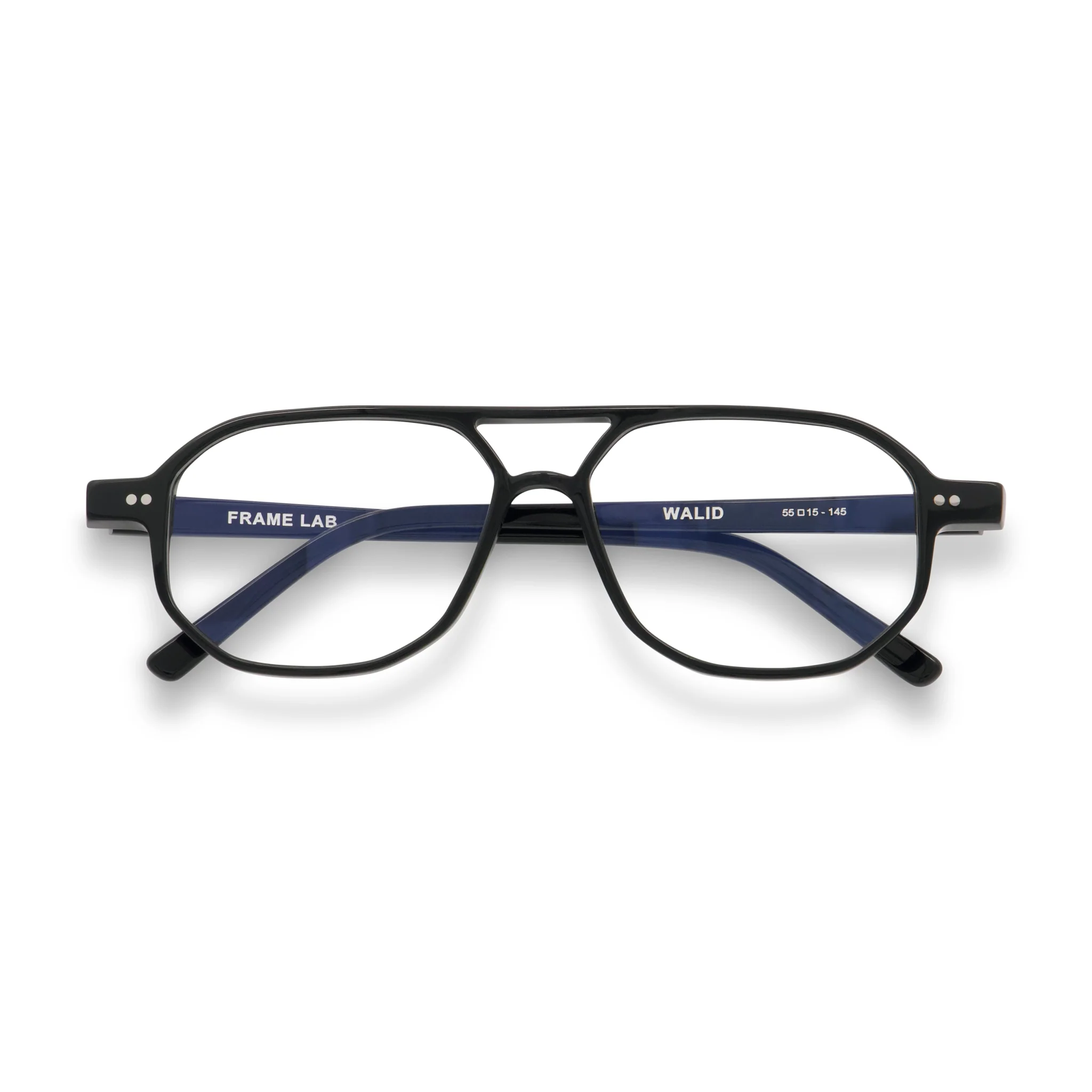 Walid Optical / Black Acetate & Prescription Lens