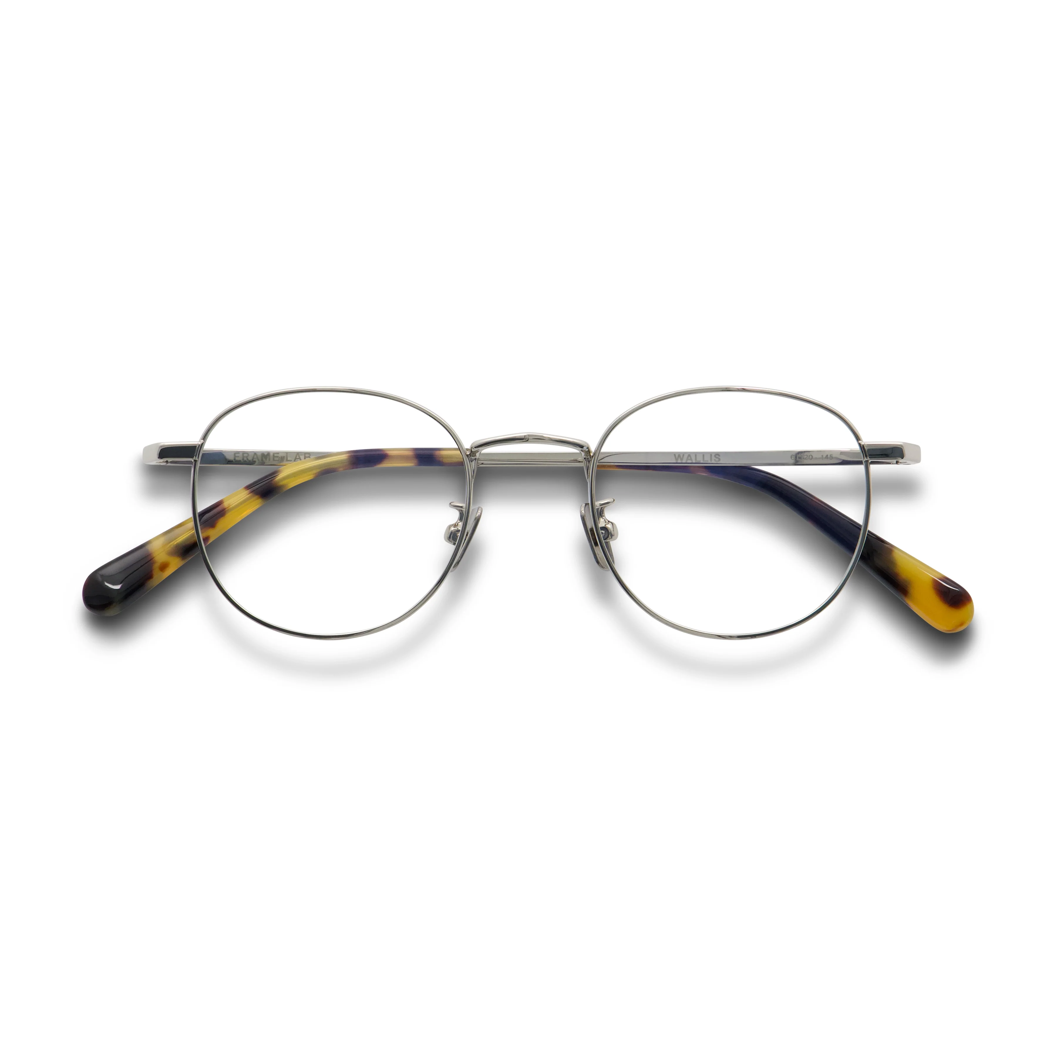 Wallis Optical / Brushed Silver Metal & Prescription Lens